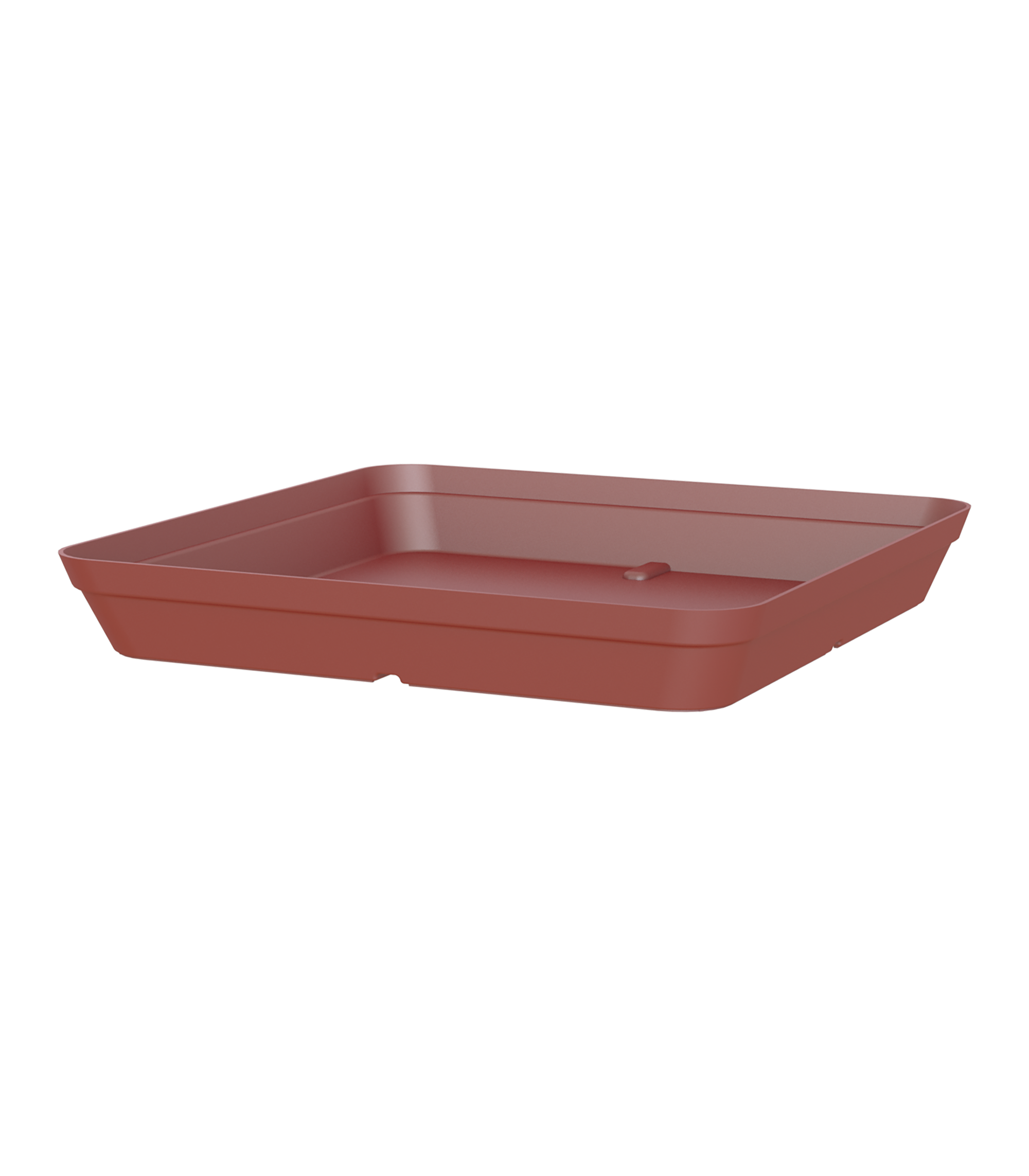 Plato de maceta capri de polipropileno rojo 28x28 cm