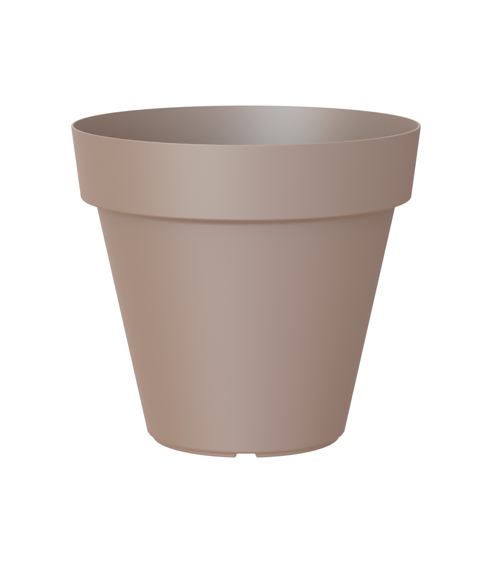 Maceta redonda de polipropileno ARTEVASI Capri ø 16 cm y 14.4 cm altura marrón topo - 3