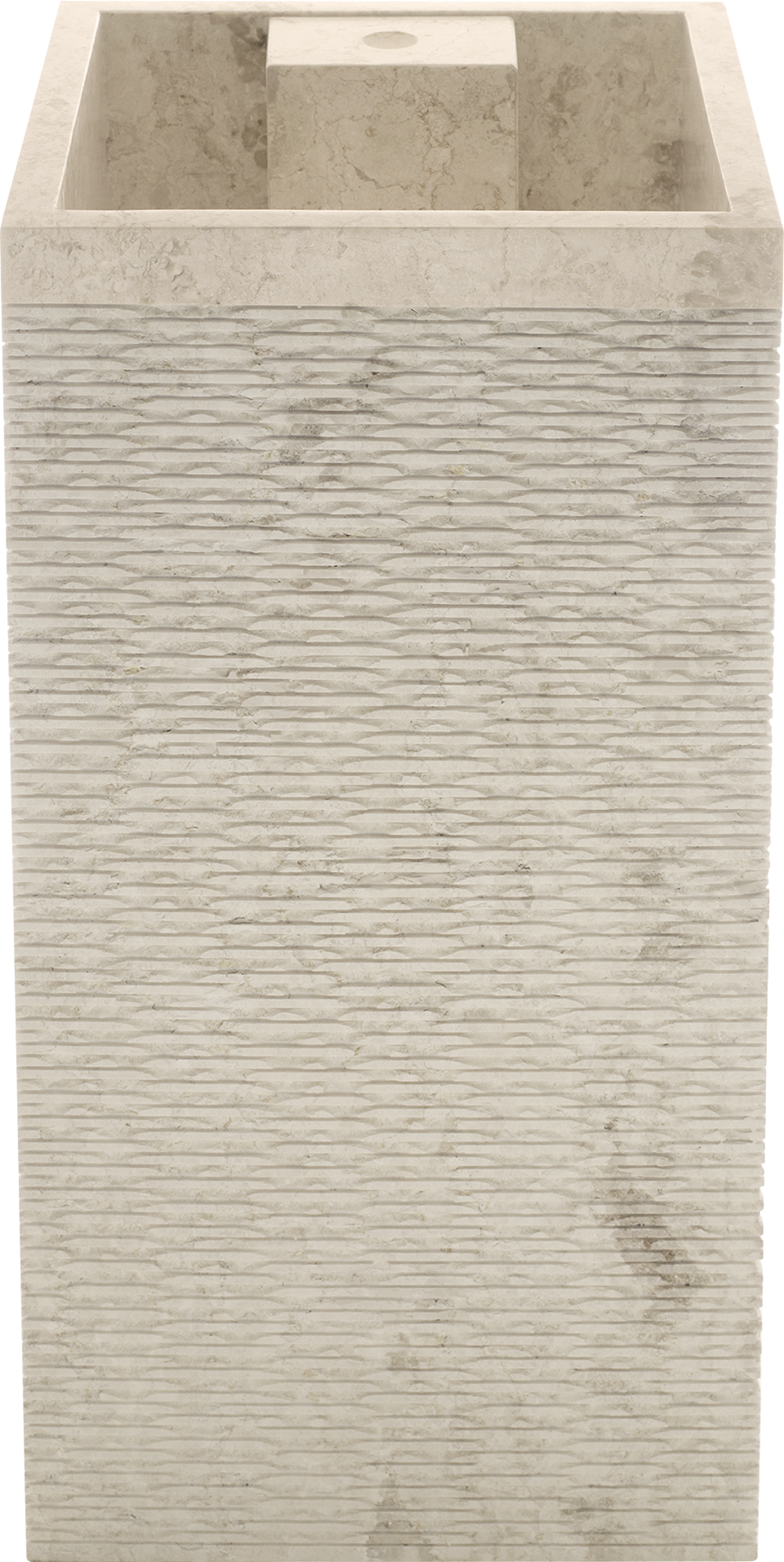 Lavabo de sobreponer borneo beige 45x90x45 cm