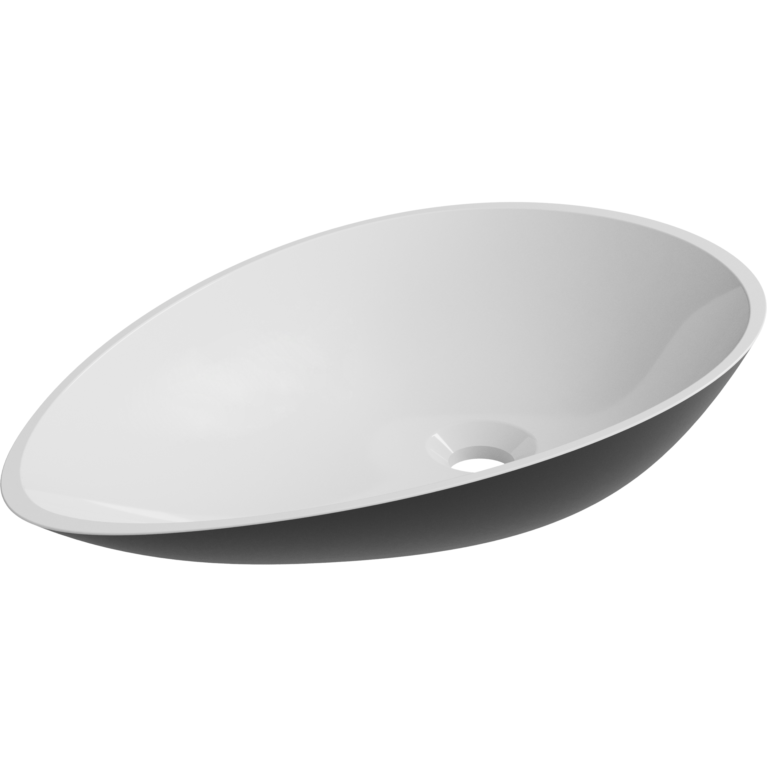 Umywalka konglomeratowa nablatowa Shila Oval 56 Sensea