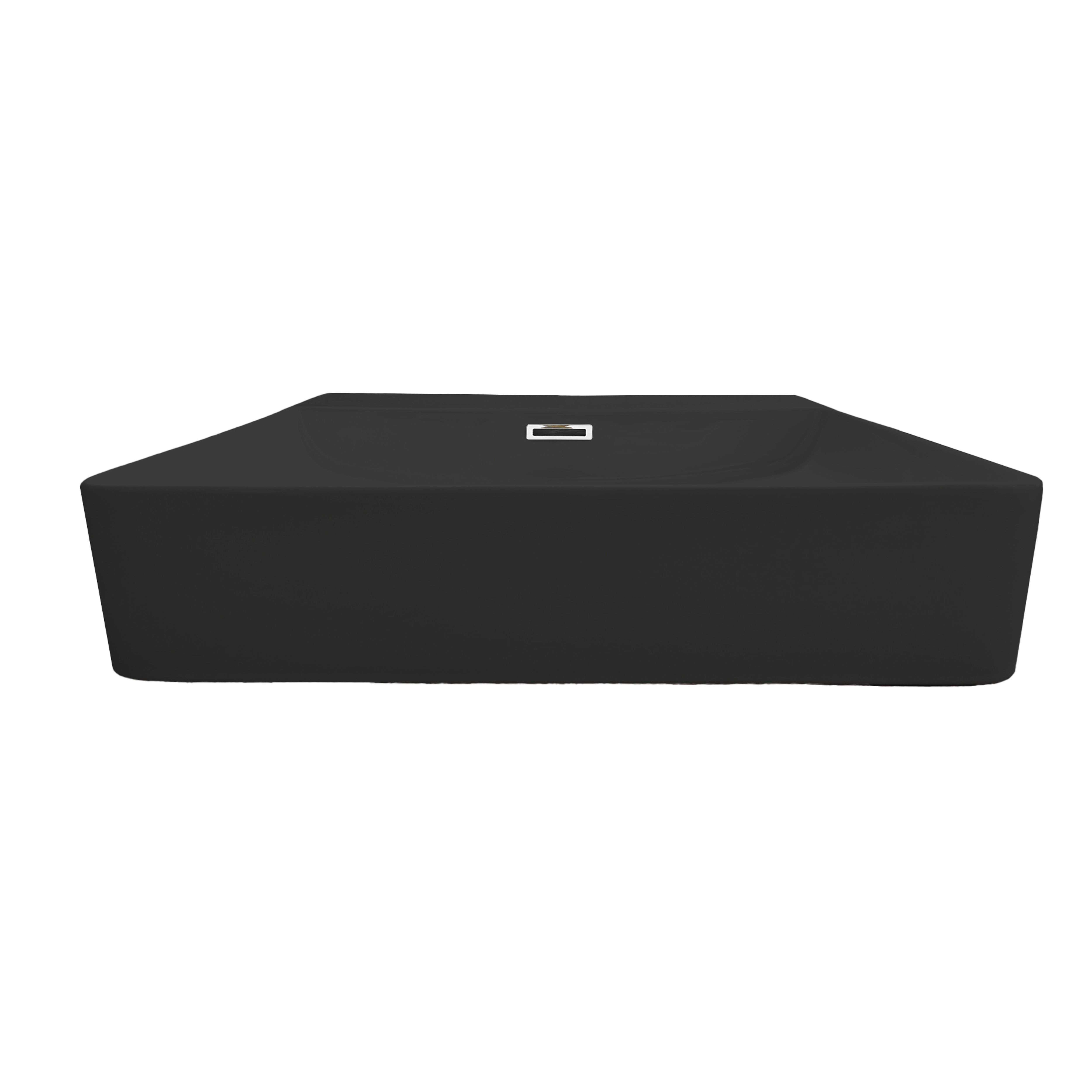 Lavabo de sobreponer tomillo 42x12x42 cm en color negro