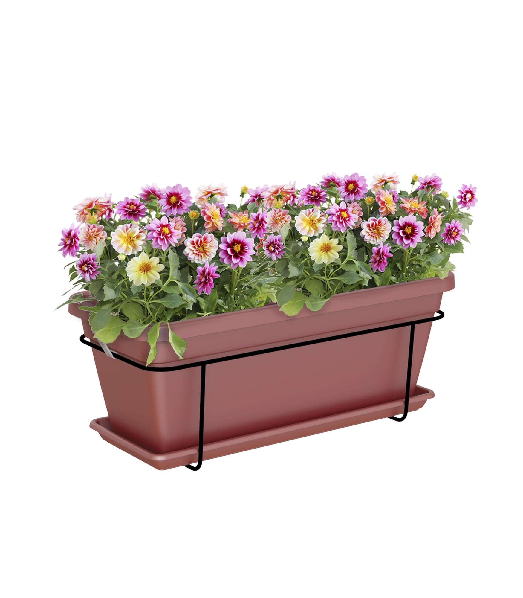 Kit jardinera l venezia rojo 57,9x24,3x22cm