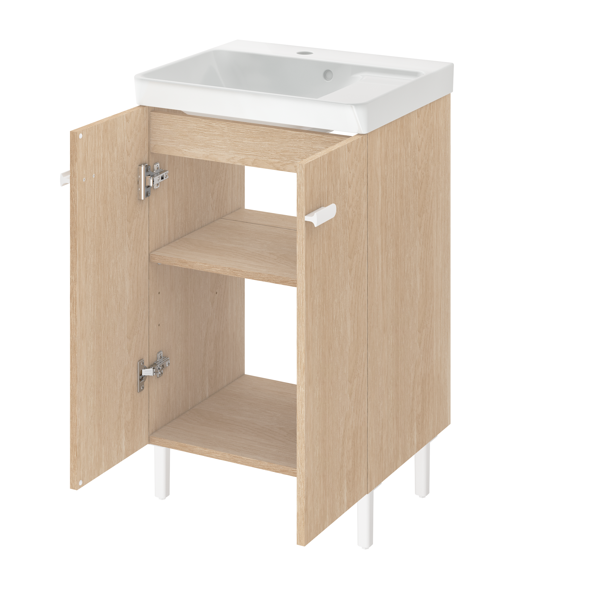 Mueble de baño easy decoración roble natural 50x40 cm