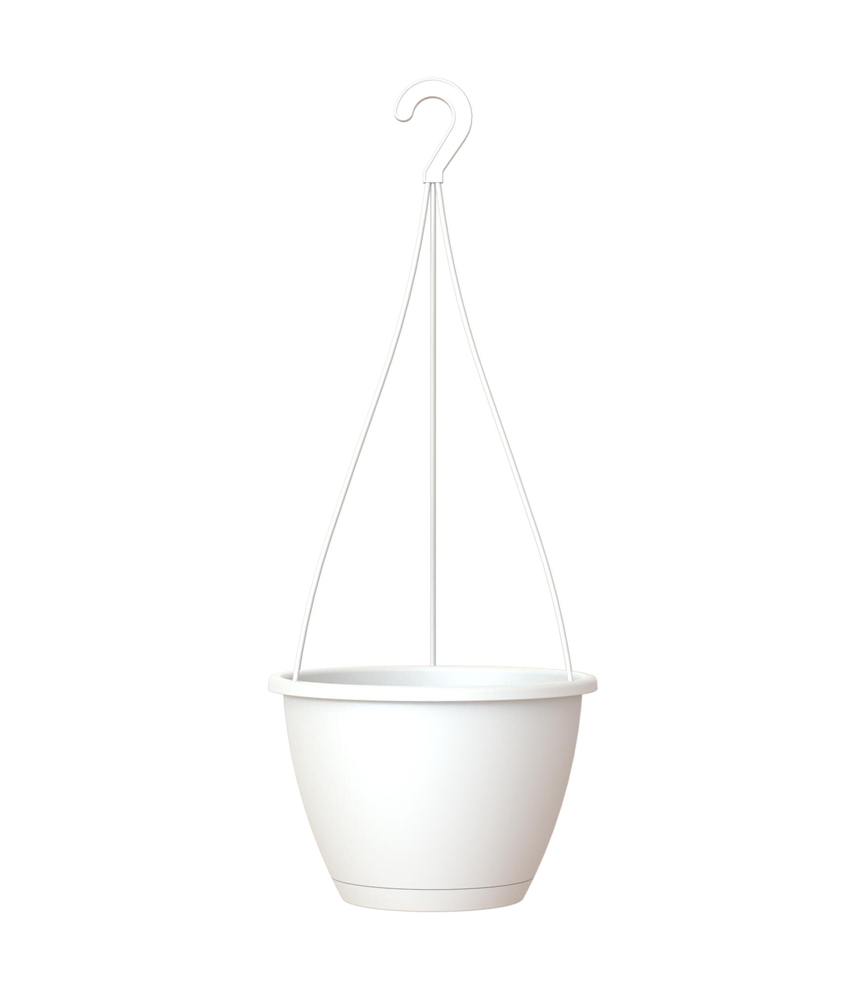 Maceta colgar algarve blanco 31x31x20,5cm