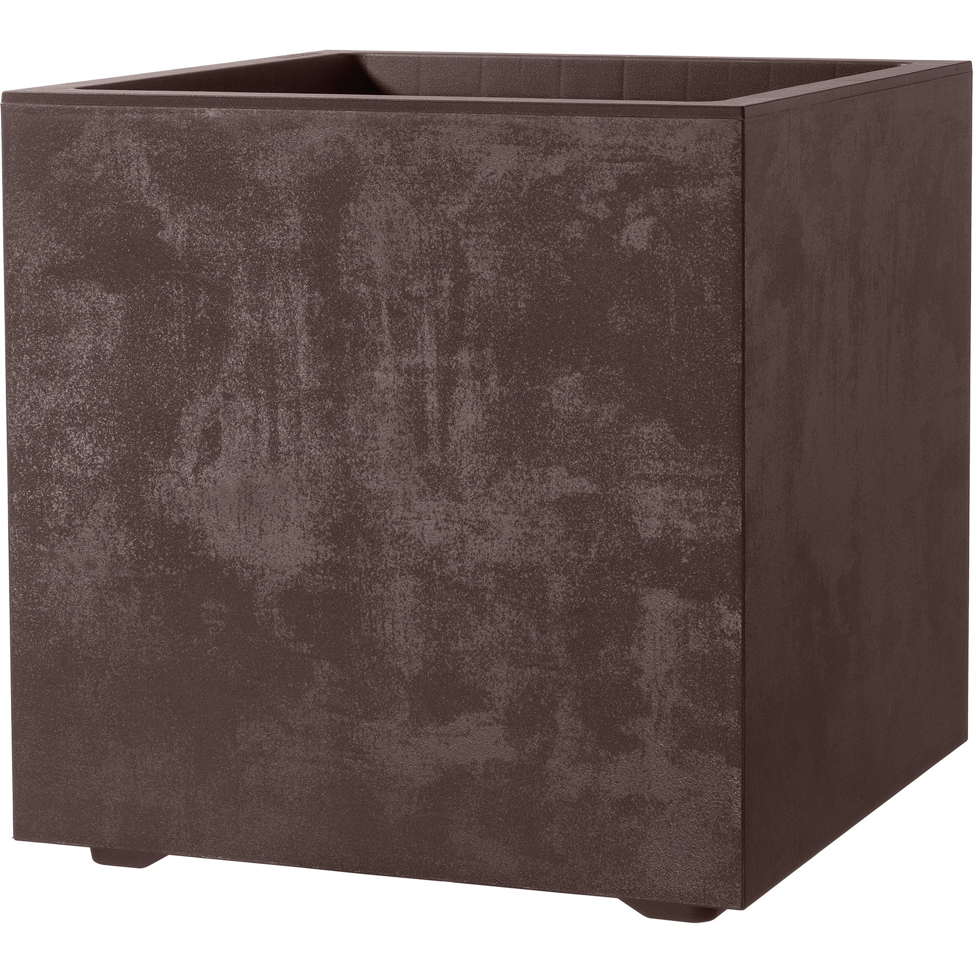 Maceta auto riego de plástico millennium brownstone marrón 49x49 cm