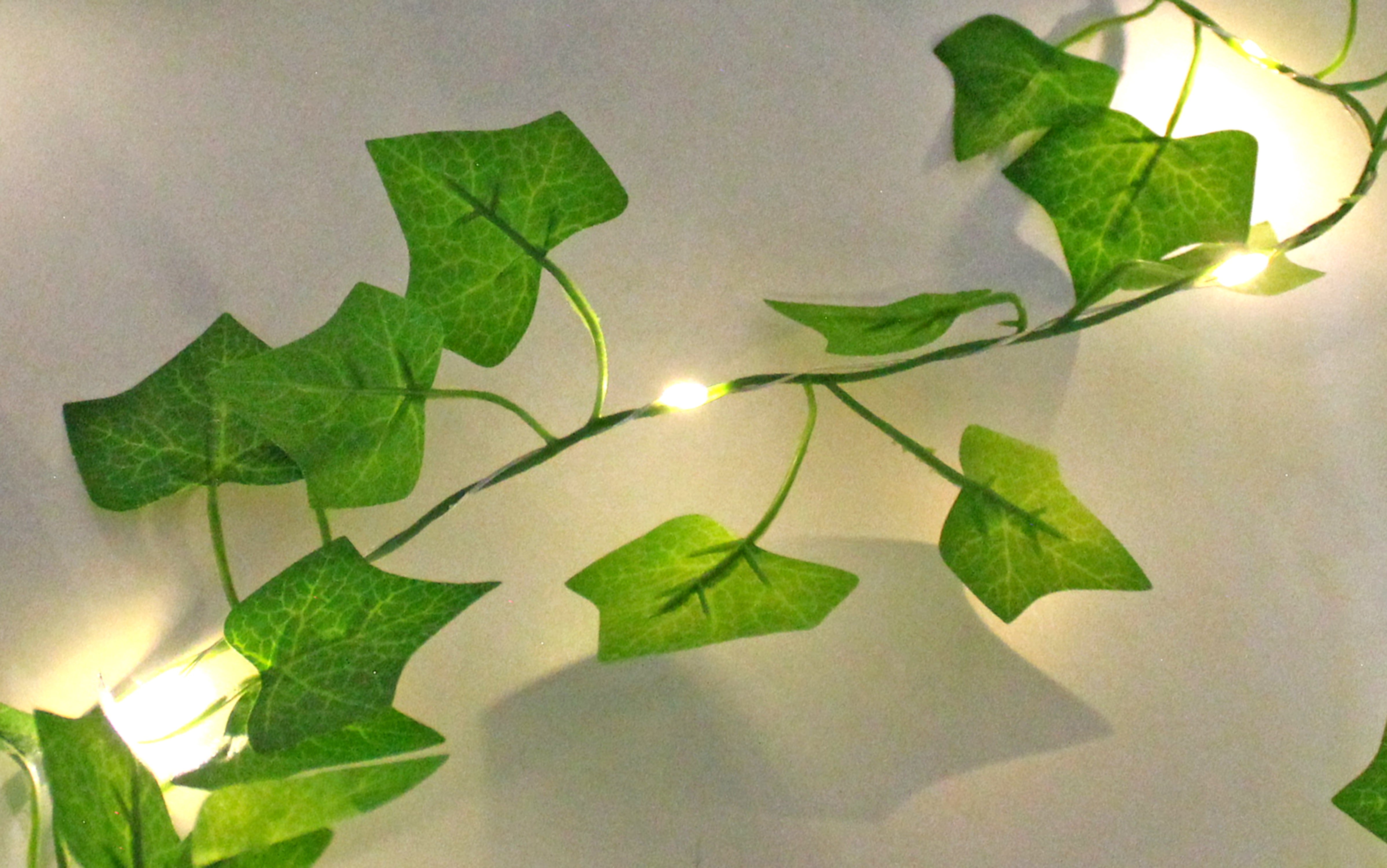 Guirnalda solar de Hiedra artificial de 4 m LED - 4