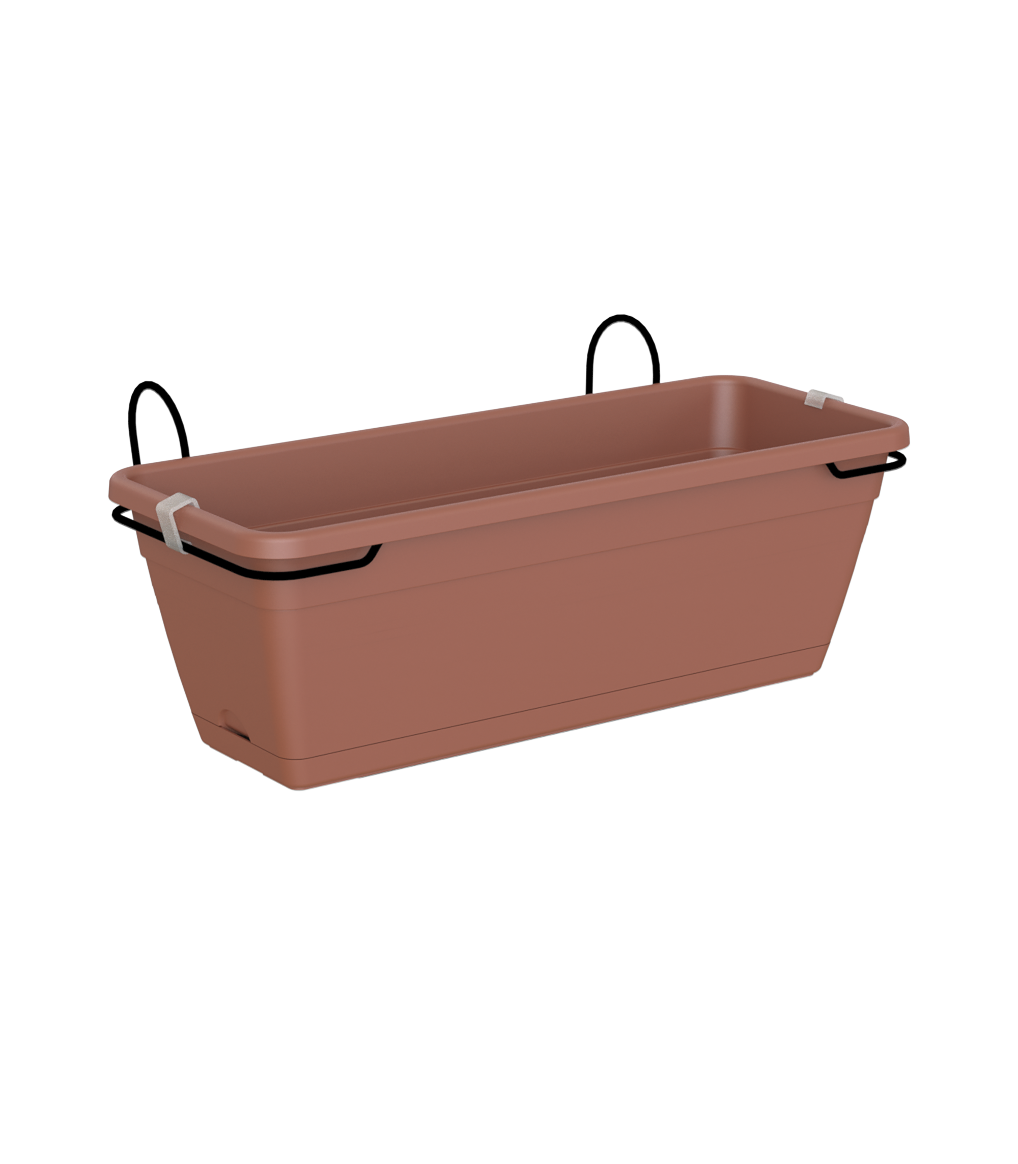 Jardinera auto riego venezia marrón 20x31.5x13.5cm