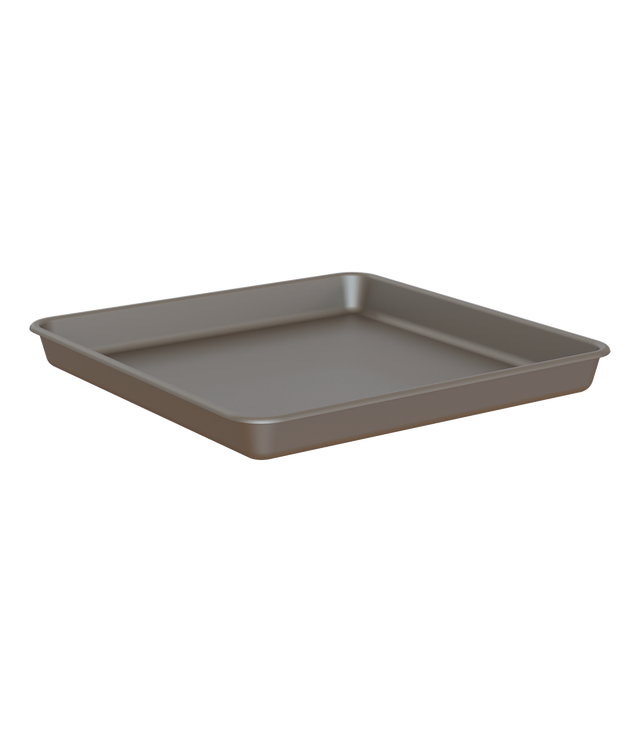 Prato de resina VENEZIA QUADRADO 30CM BRONZE