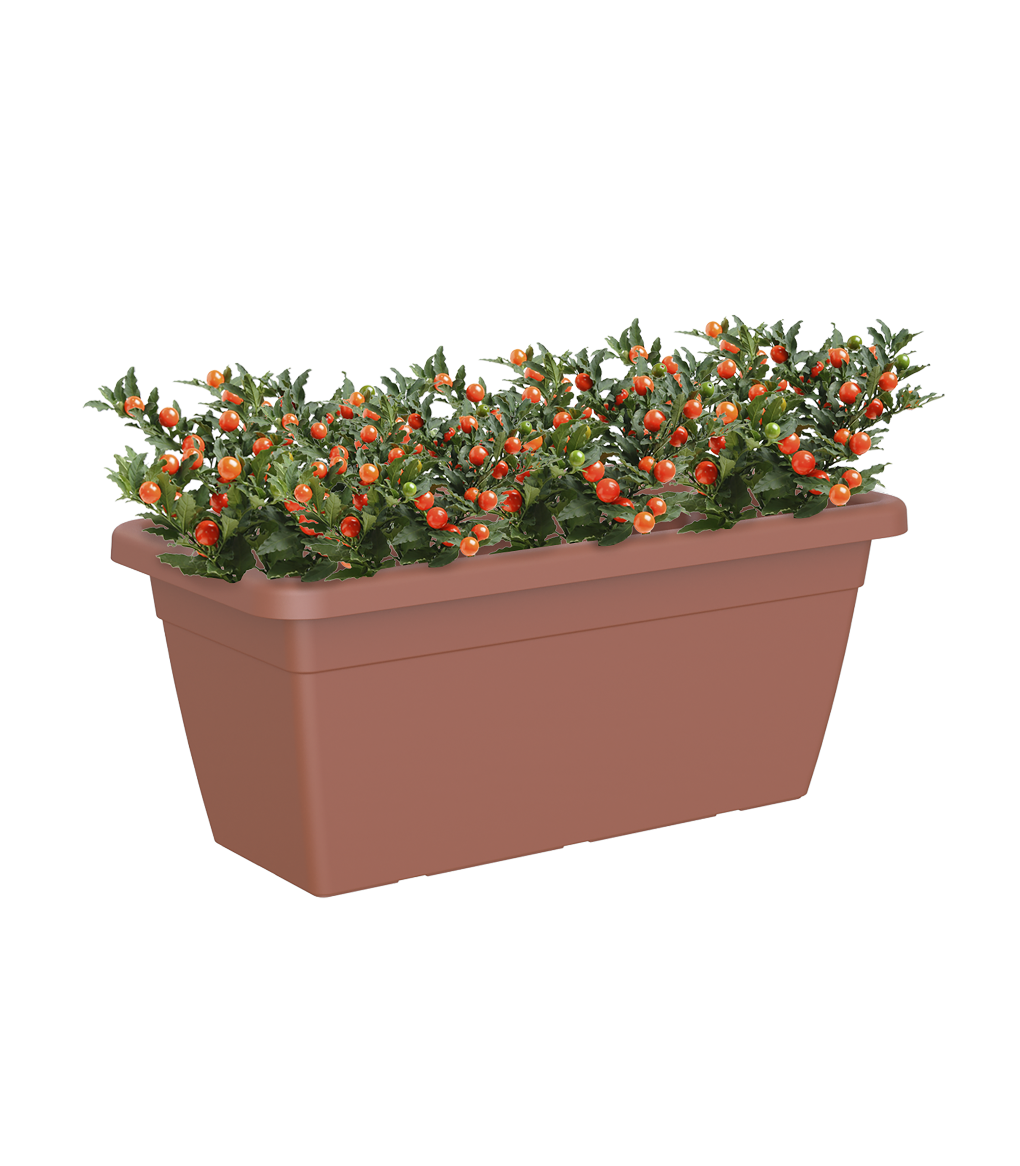 Floreira de plástico RETANGULAR 100X40CM TERRACOTA - 10