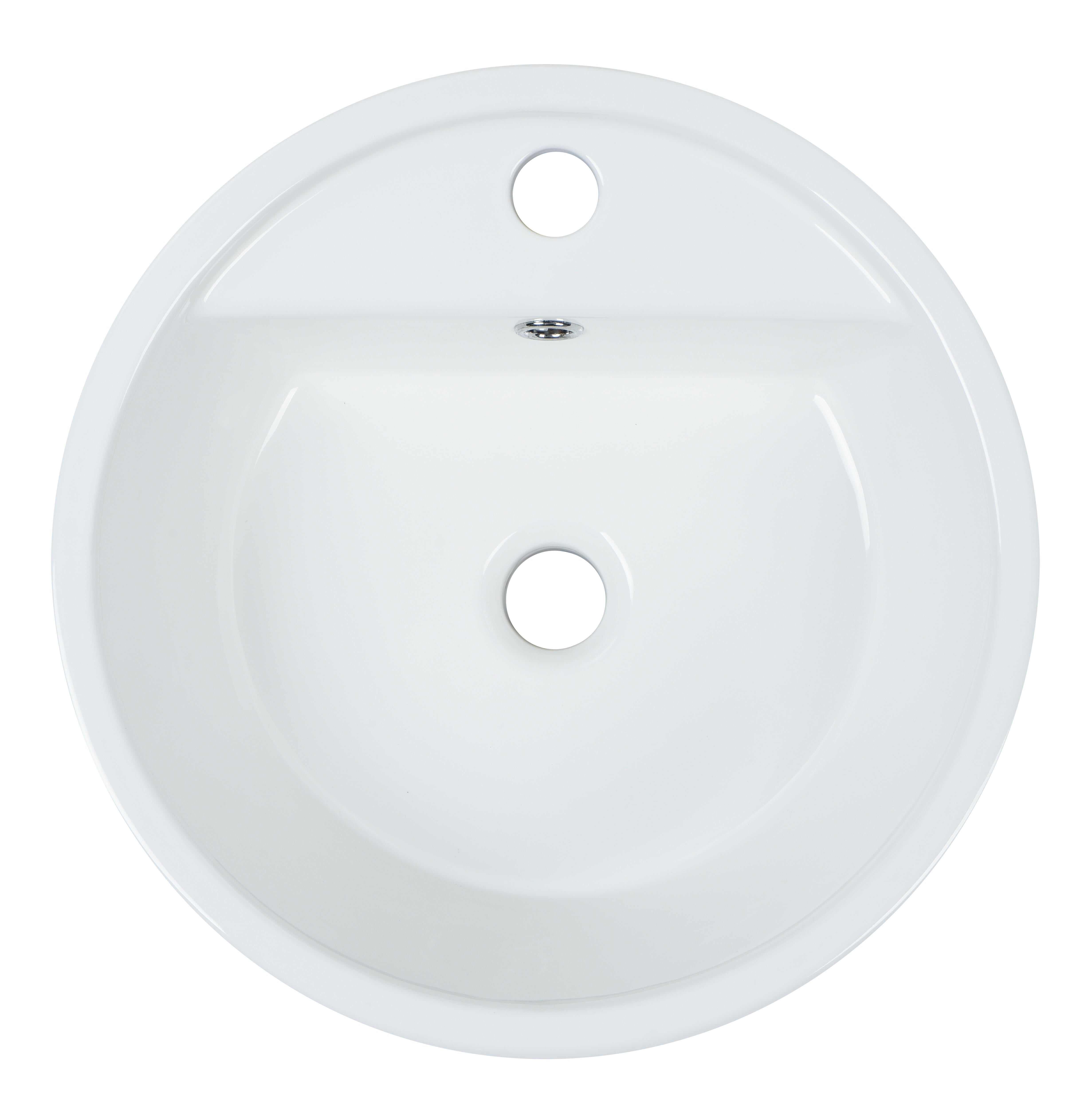 Lavabo de sobreponer florenc blanco 44x23x43 cm