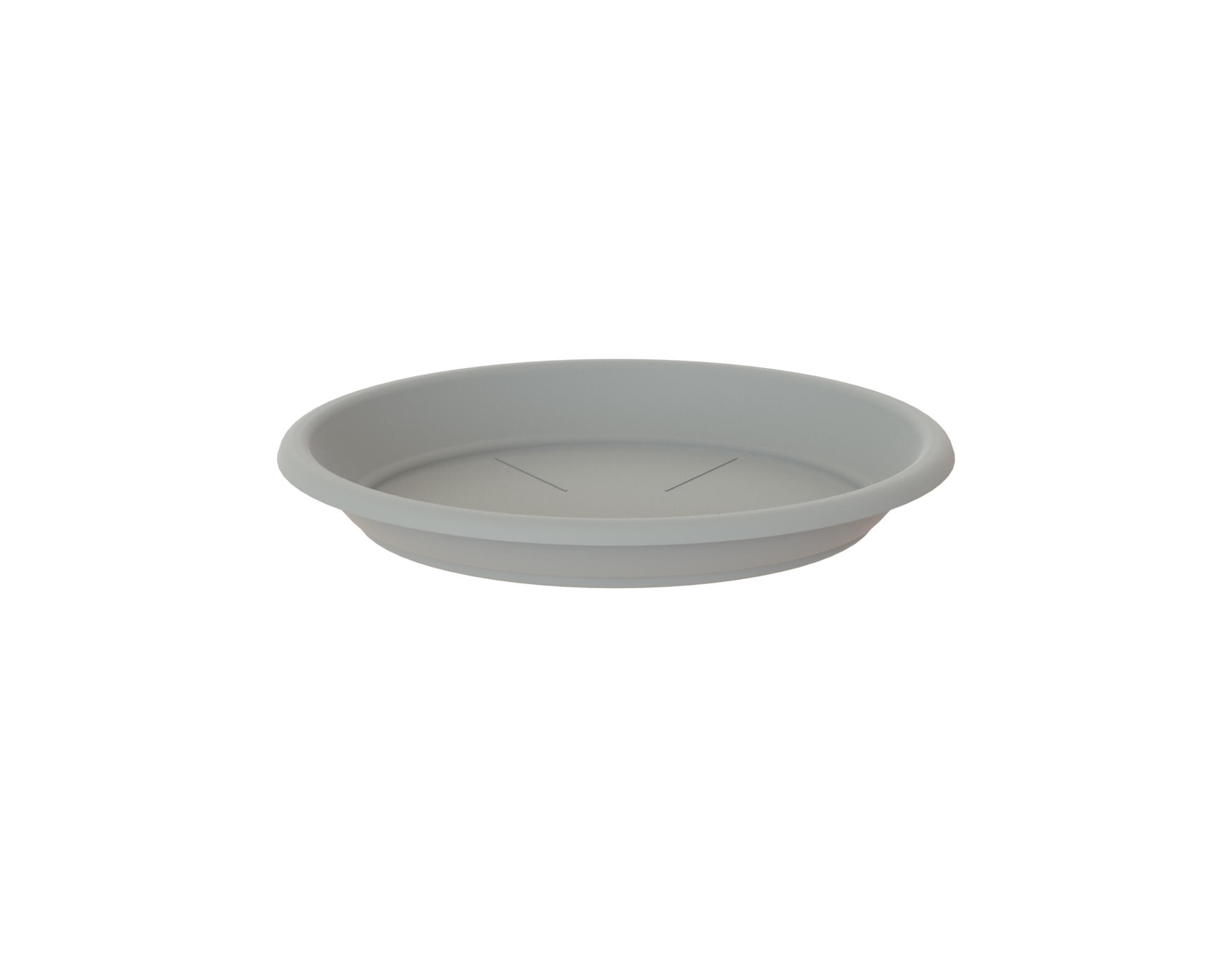 Plato de maceta polipropileno gris de Ø 35 cm - 2