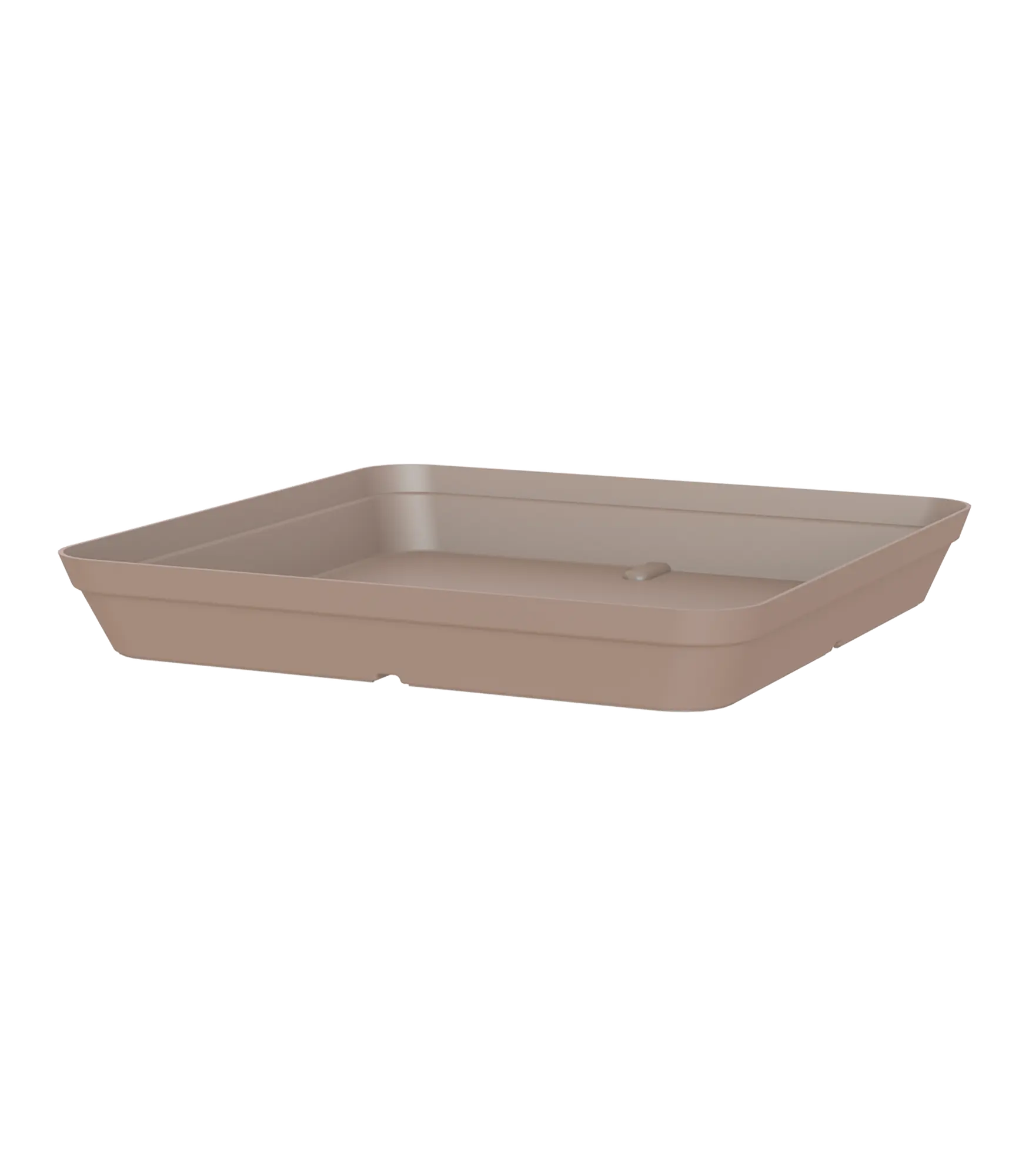Plato de maceta capri de polipropileno marrón 38x38 cm