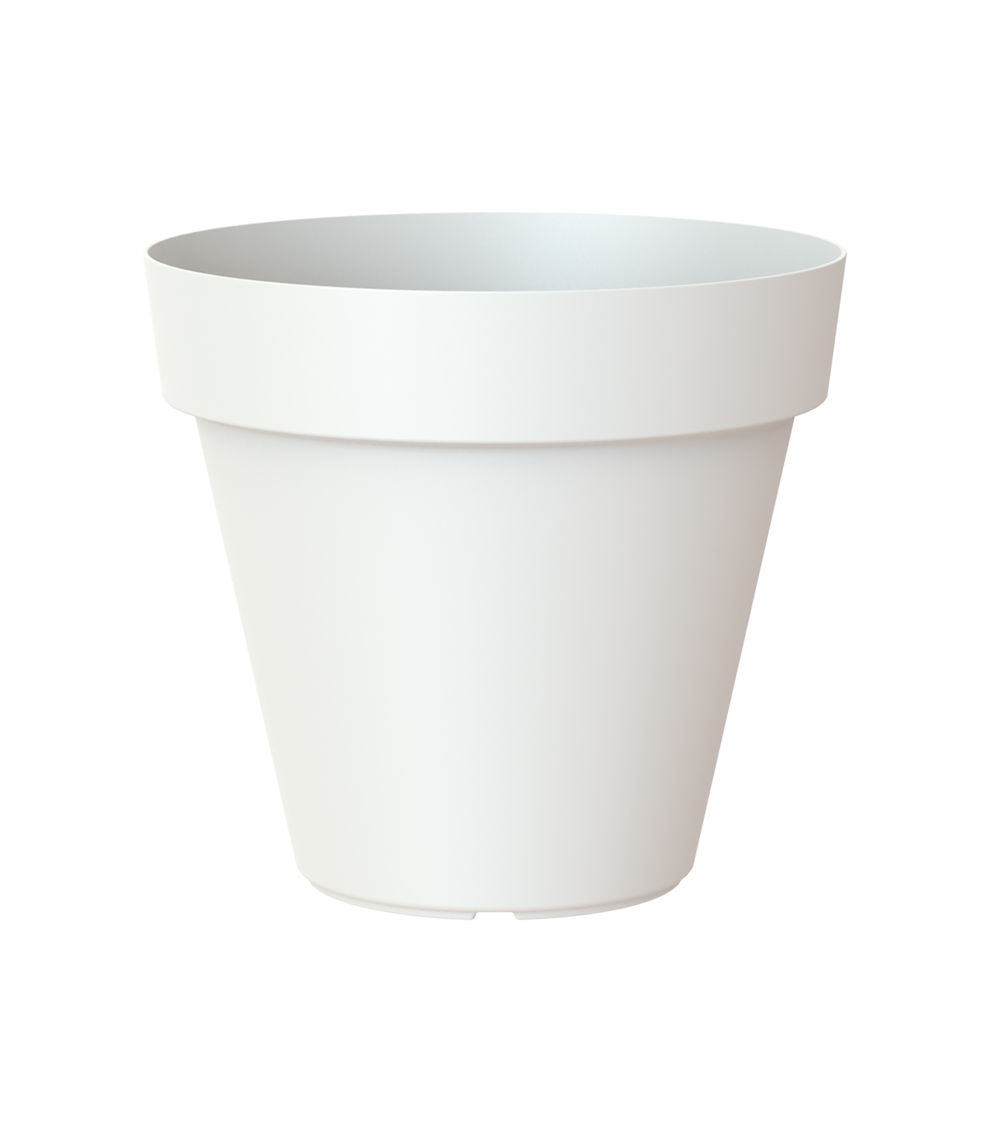 Maceta redonda de polipropileno ARTEVASI Capri ø 35 cm y 30.7 cm altura blanco - 3