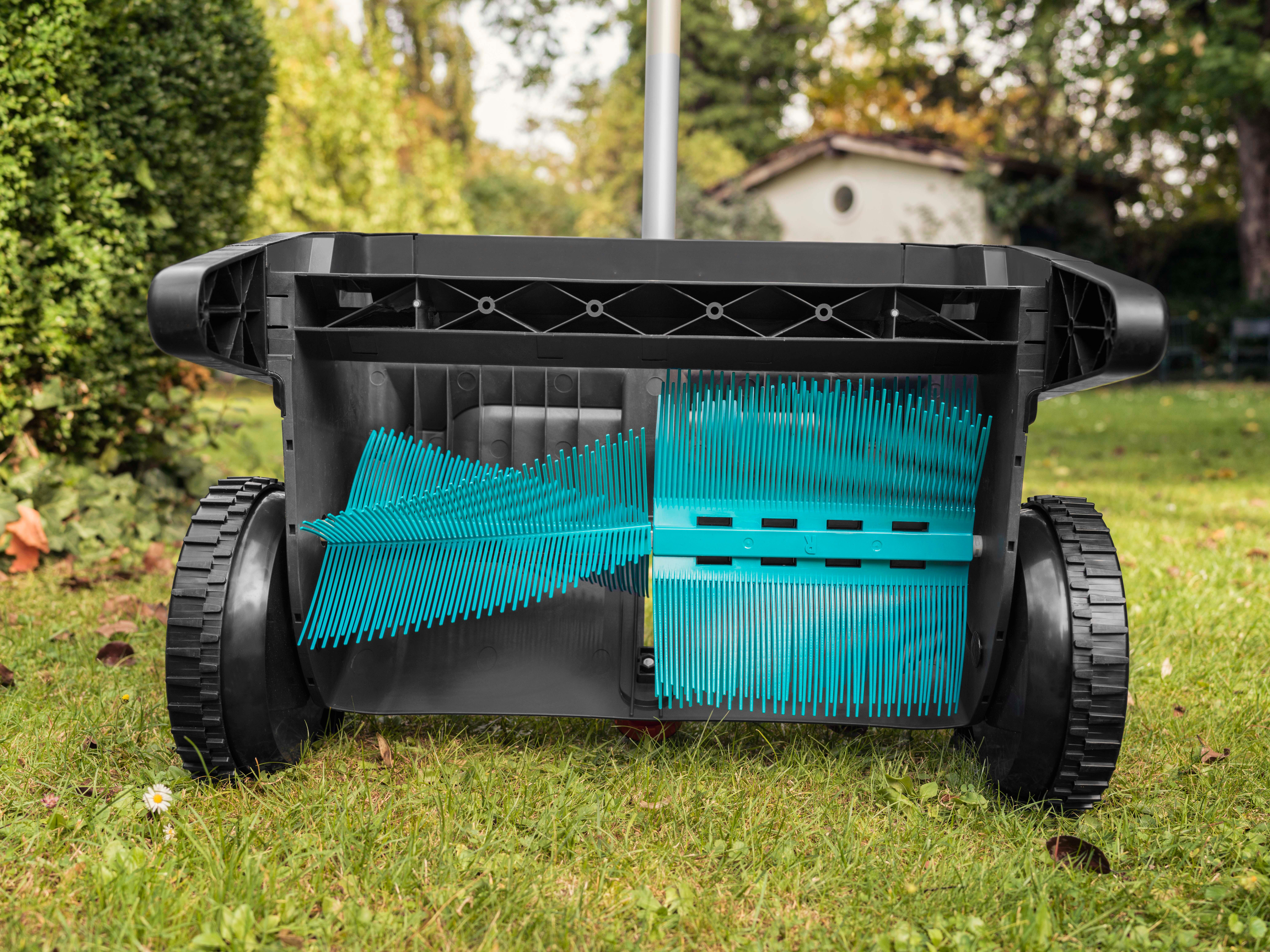 SCOPA PER FOGLIE DA GIARDINO RASTRELLO RACCOGLIFOGLIE IN ACCIAIO - Foto 12