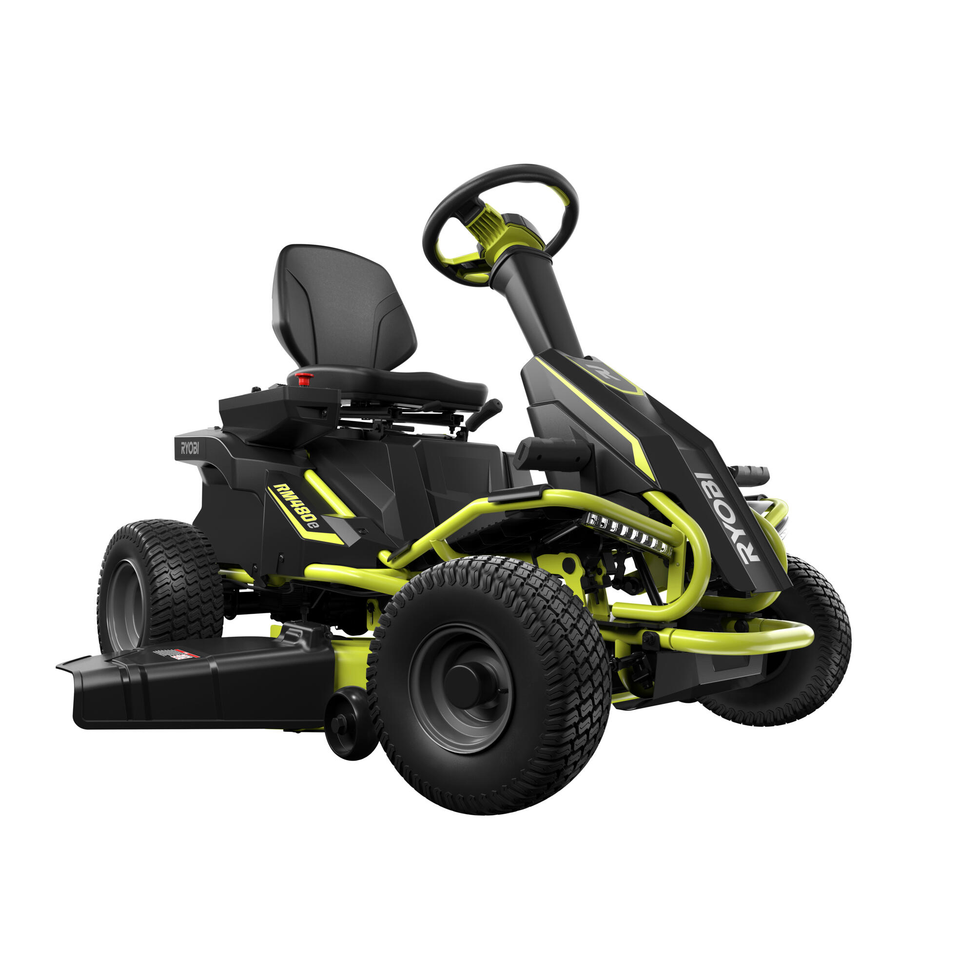 Tractor a batería ryobi rm480e 96 cm ancho de corte