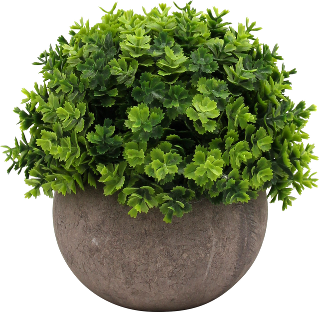 Planta artificial Redonda Hierba 13 cm en maceta de 9.5 cm
