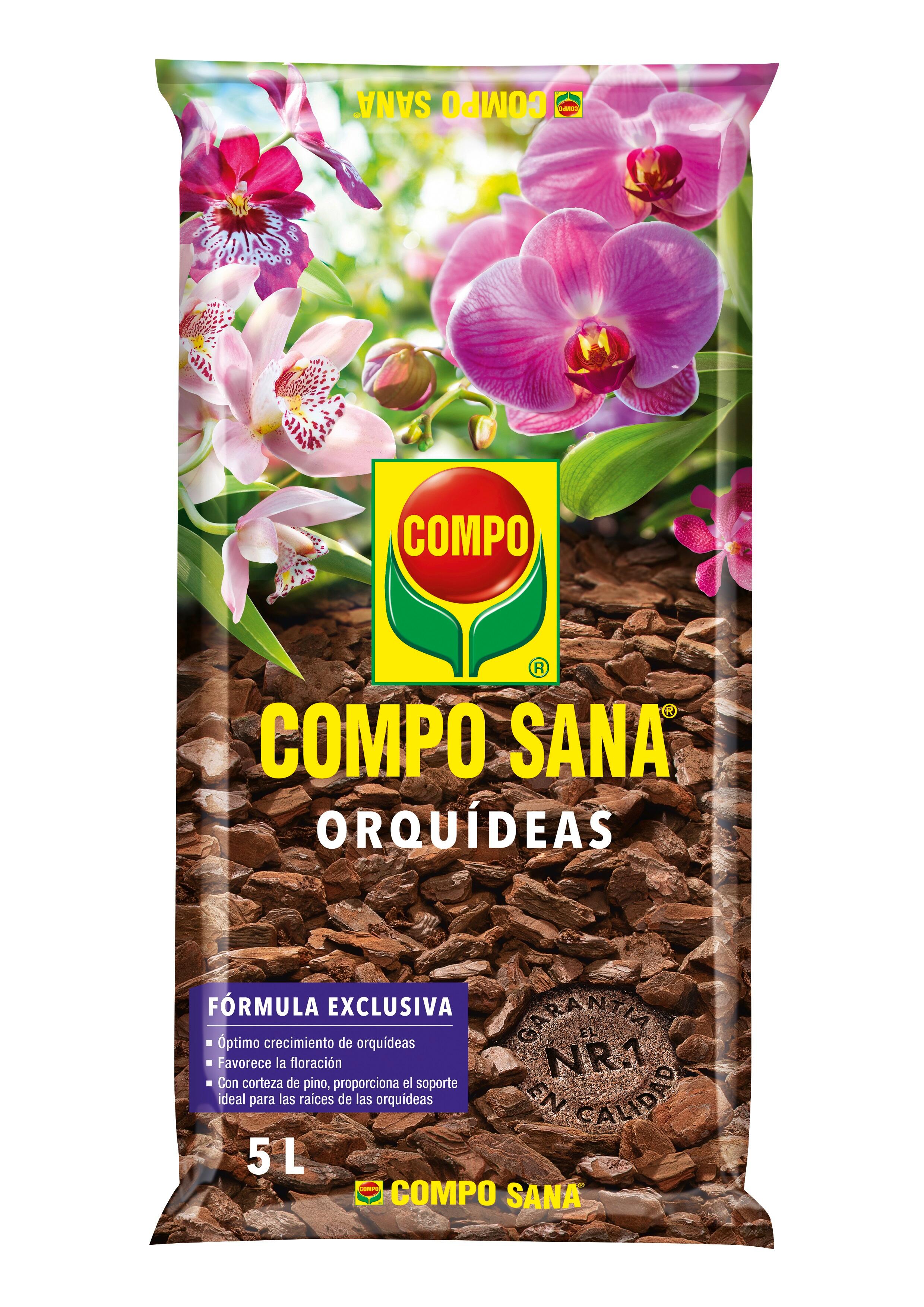 Sustrato orquídeas compo sana para todo tipo de orquídeas 5l