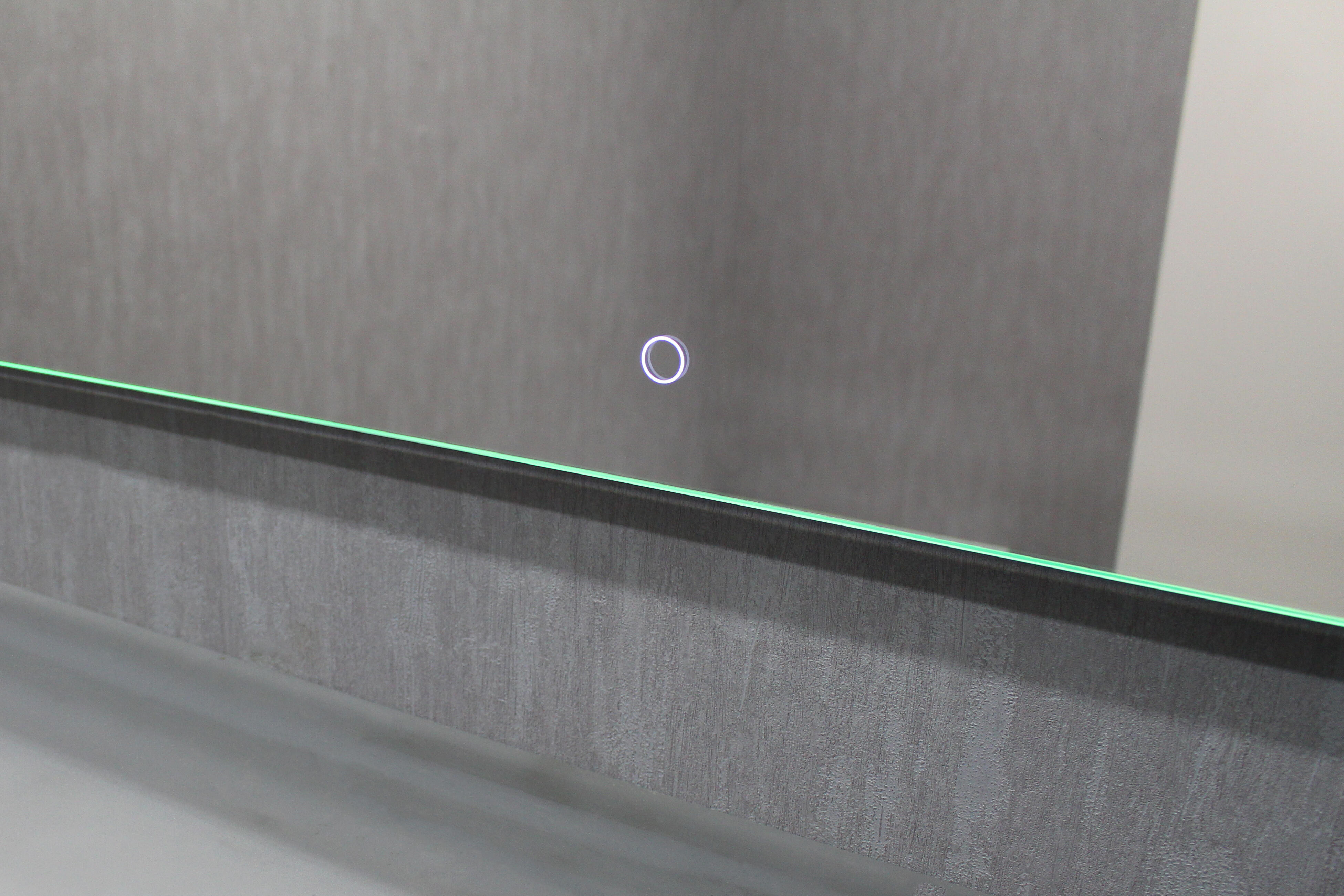 Espejo de baño con luz LED Anaya blanco con antivaho, táctil 80x80cm - 6