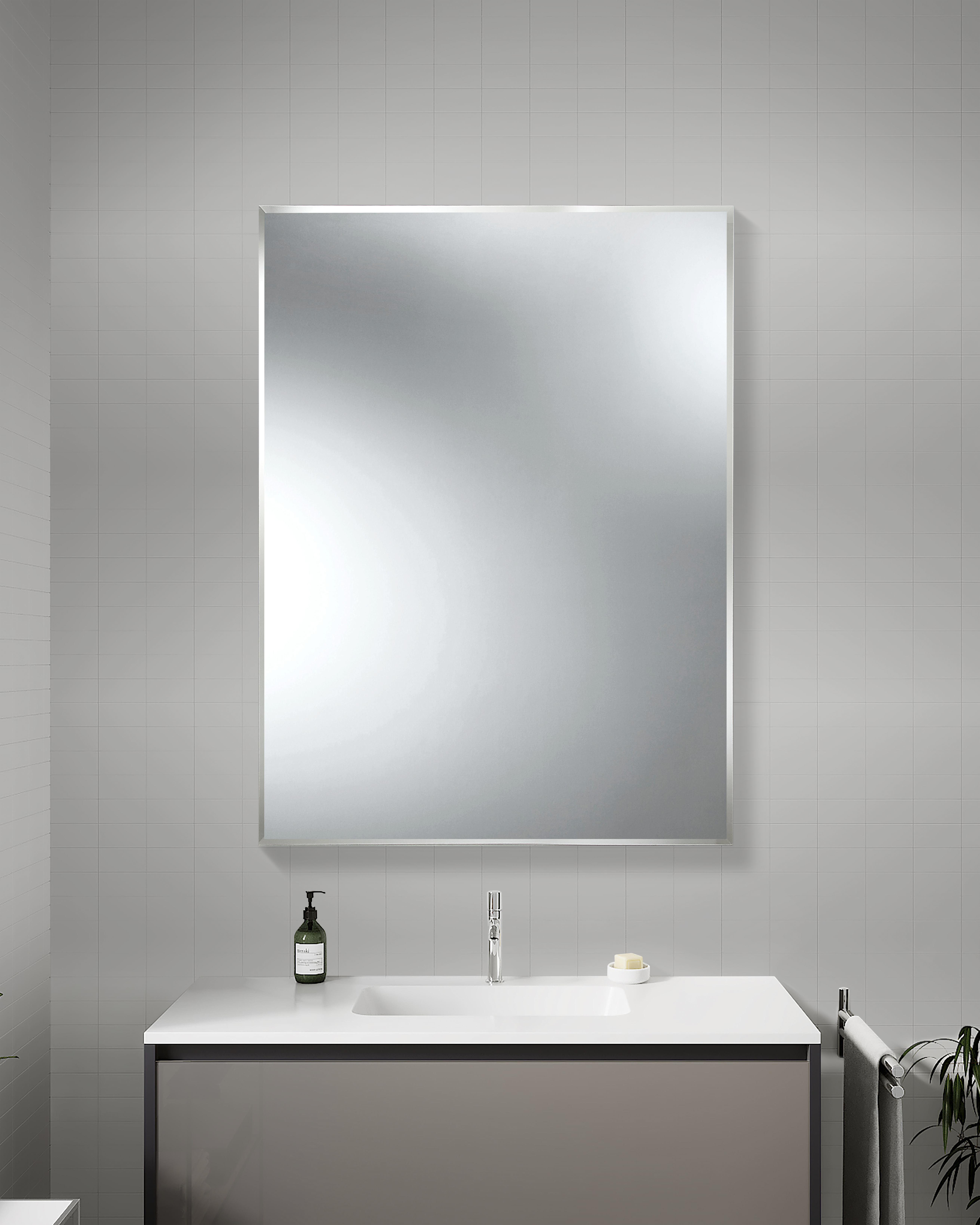 Espejo sin moldura cuadrado Talos  80x80 cm - 2