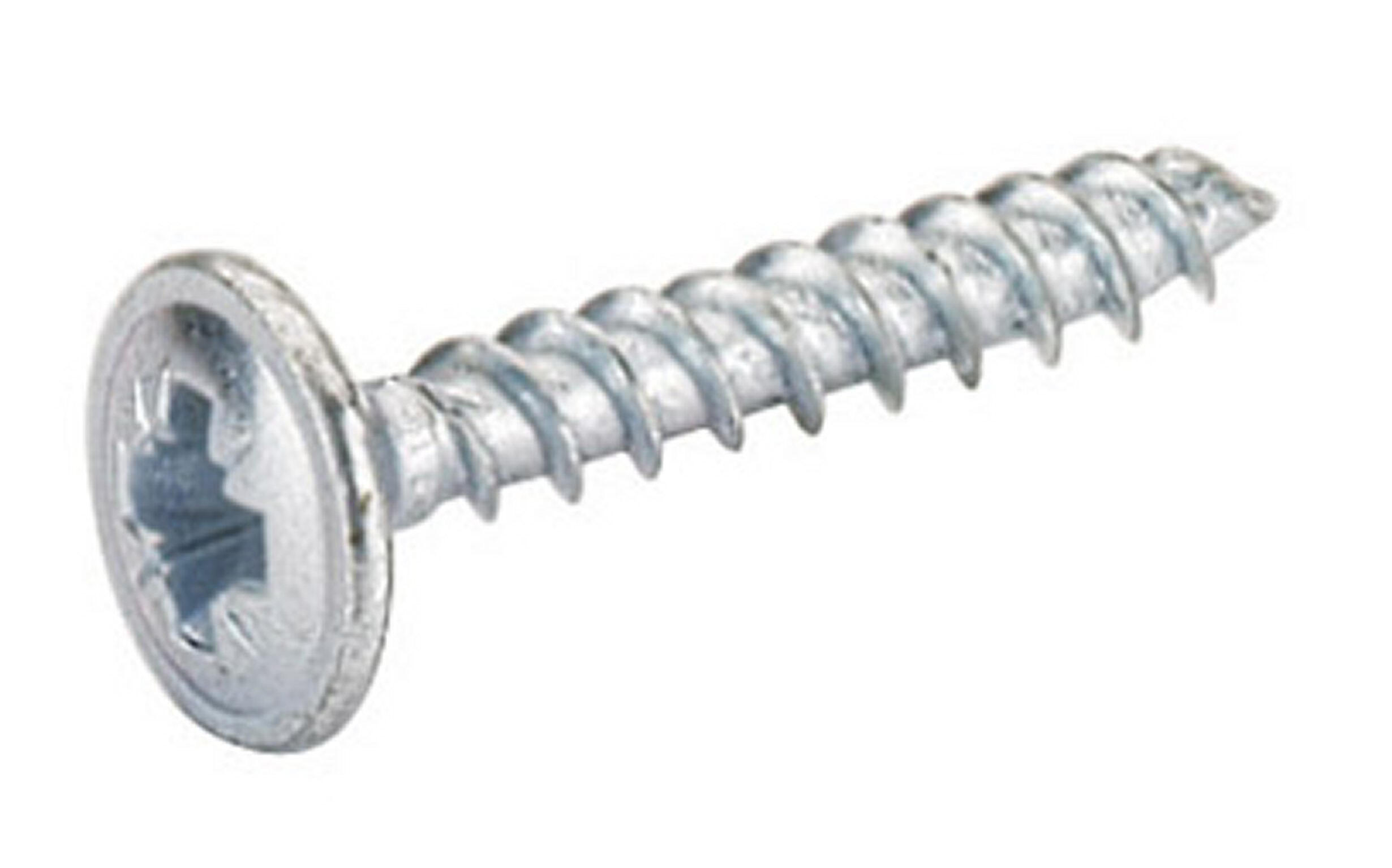 Lot de 50 vis de paroi arrière acier chromé HETTICH, l.20 mm - 2