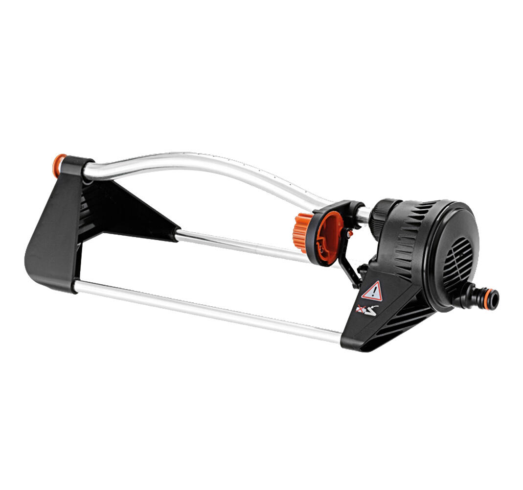 Aspersor oscilante claber compact con alcance máximo de 180m2 y 4 áreas de riego