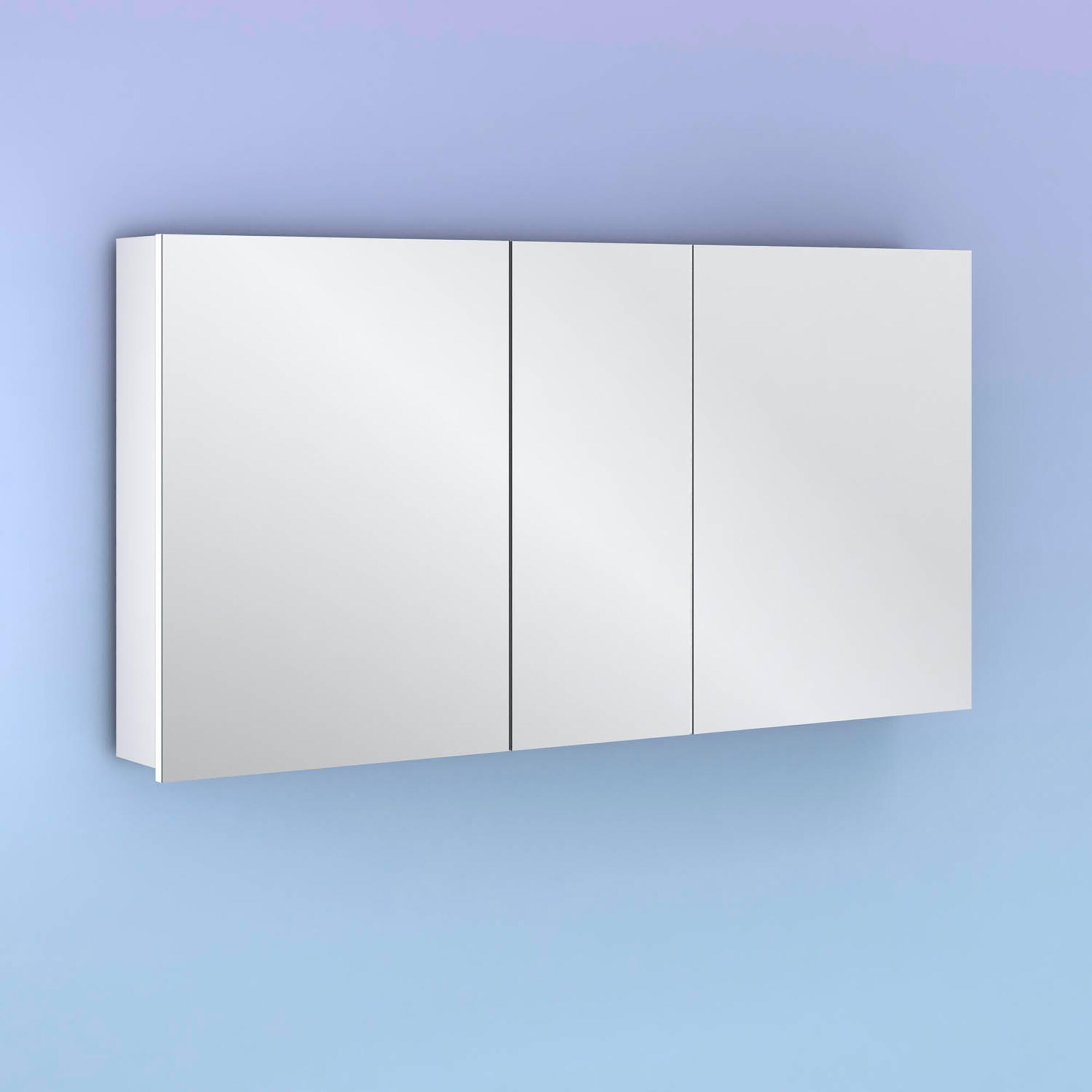 Armario de baño midori blanco brillo 115x61.5x13.5 cm