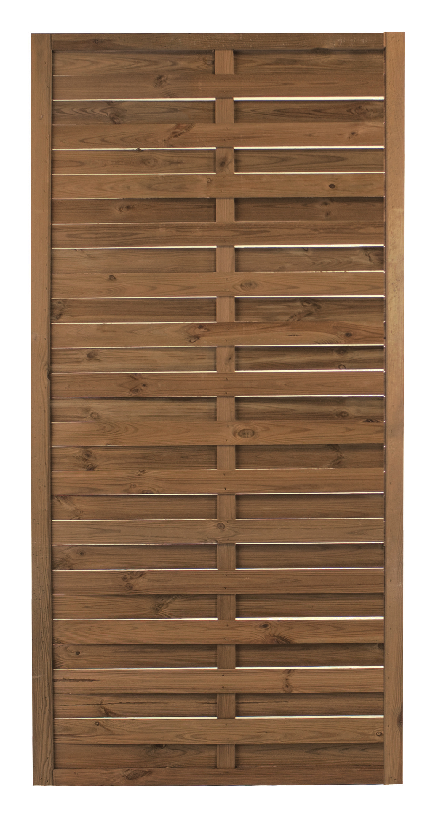 Panel de exterior recto timeo de madera marrón 90x180cm