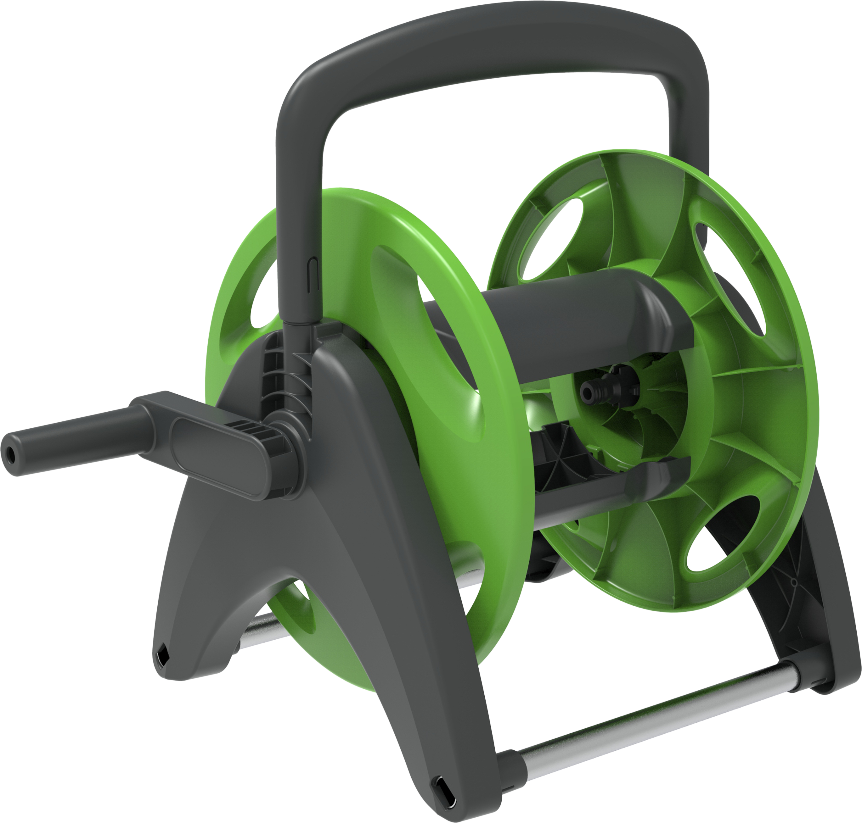 Porta manguera no equipada portátil geolia para mangueras de 30m y 15mm