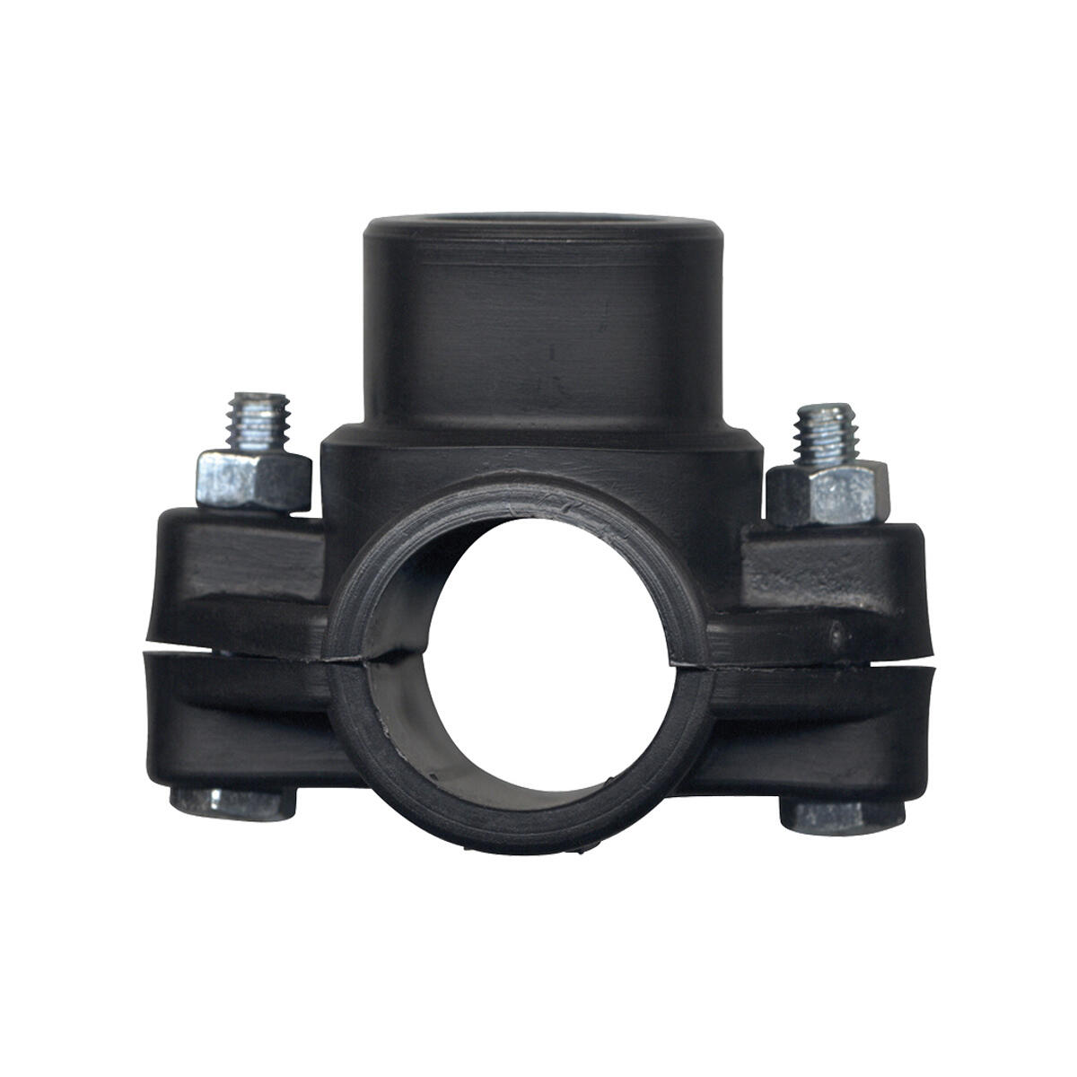 Collarín de toma para tubería polietileno 20 mm – salida rosca h ½