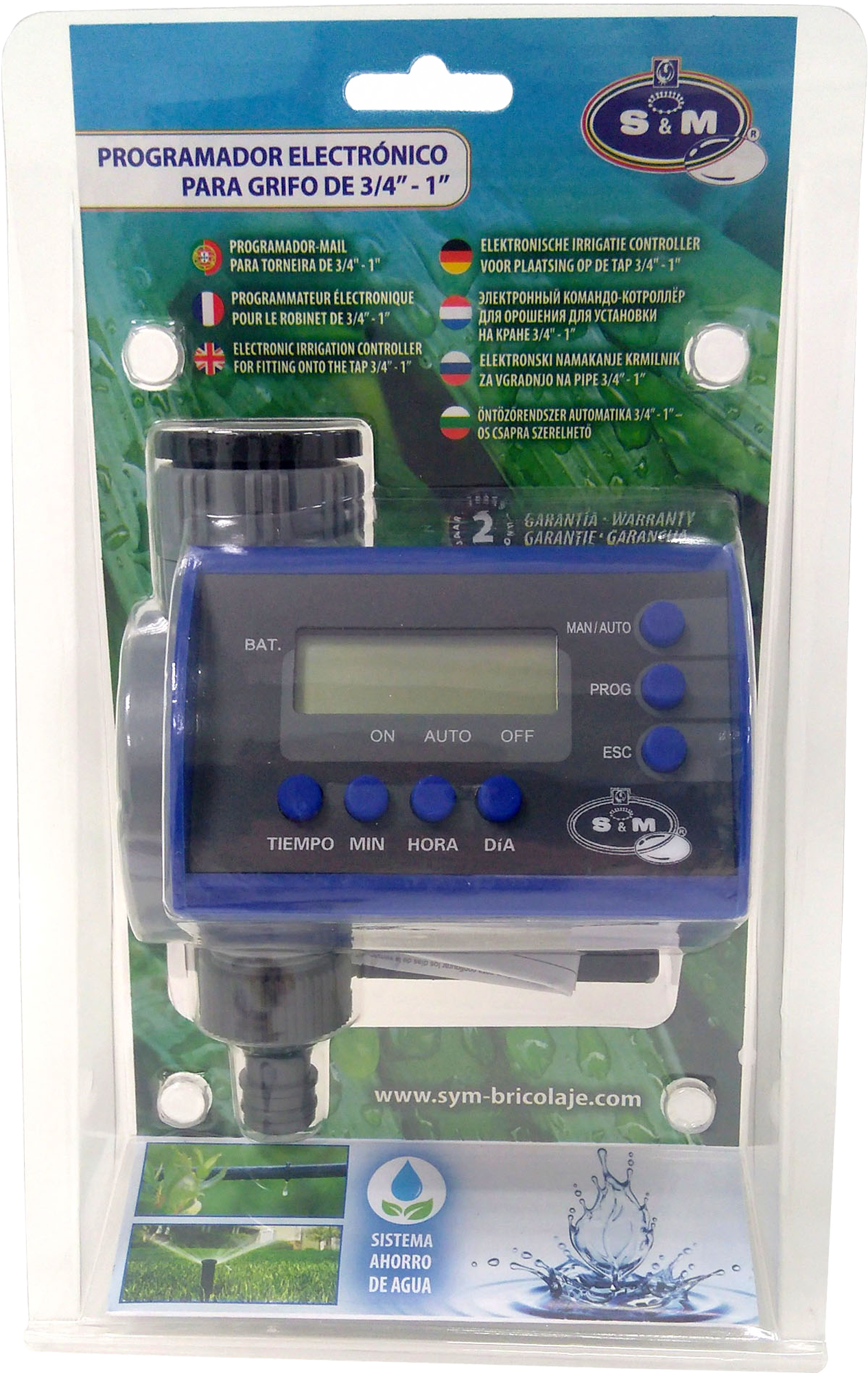 Programador de grifo digital S&M 1 vía Salida Macho 3/4