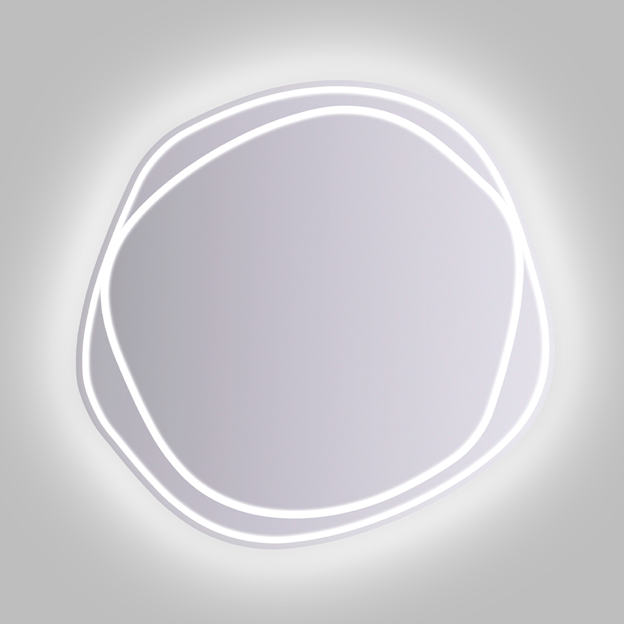 Espejo de baño con luz led glance 80x80cm
