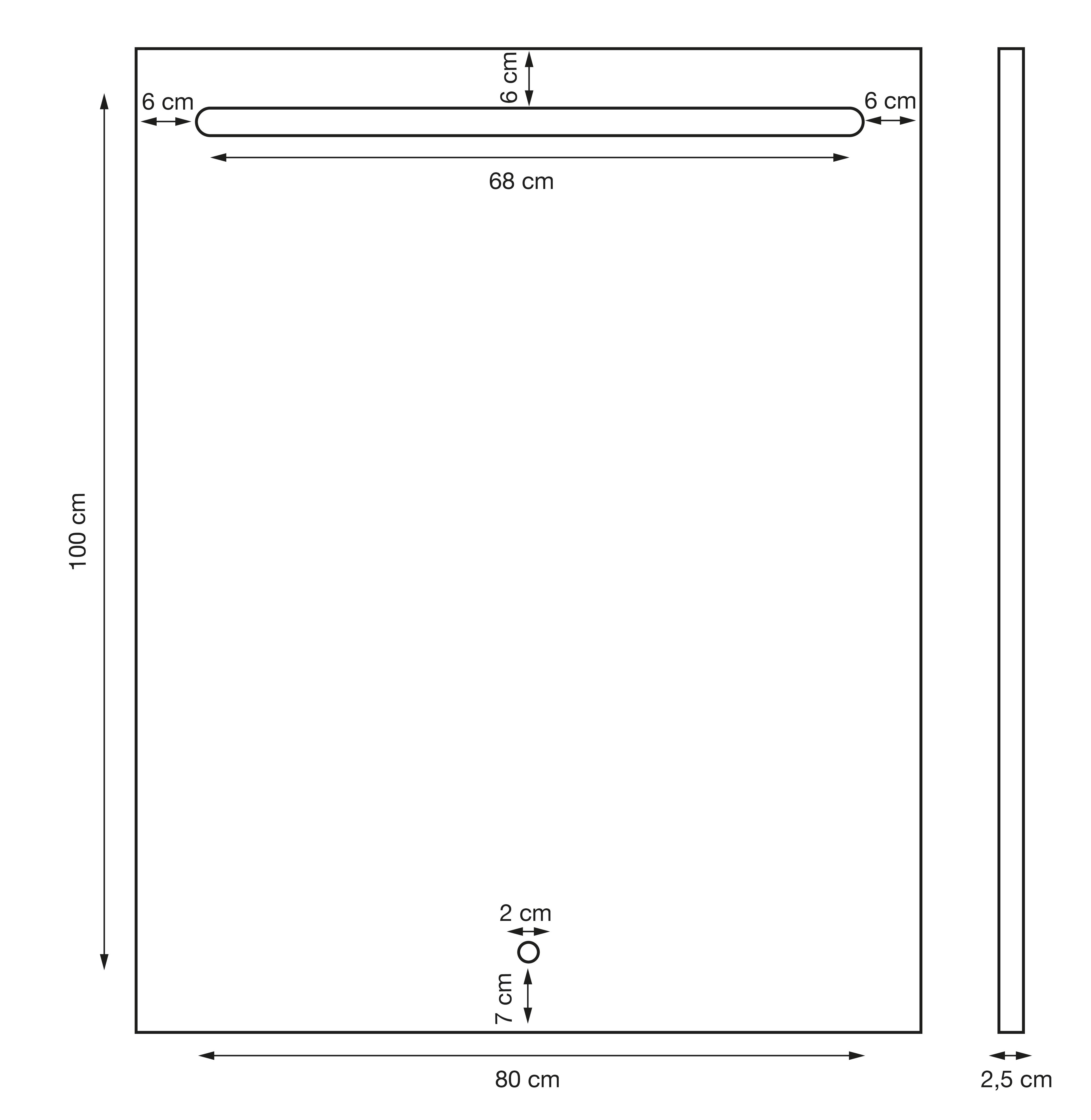 Espejo de baño con luz LED  Push  , táctil 80x100cm - 4
