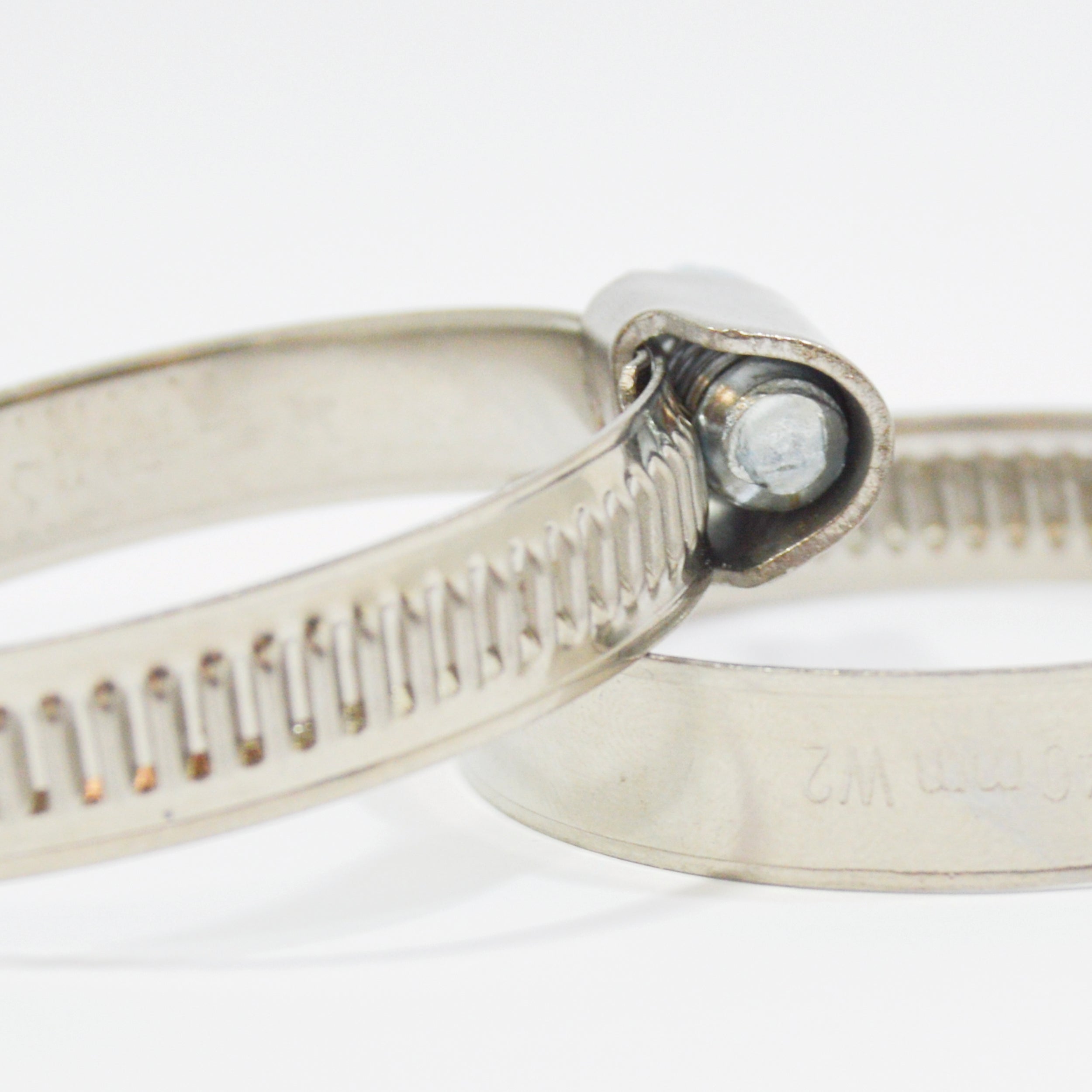 Pack 2 abrazadera sin fin de acero galvanizado de 25-40 mm ø - 6