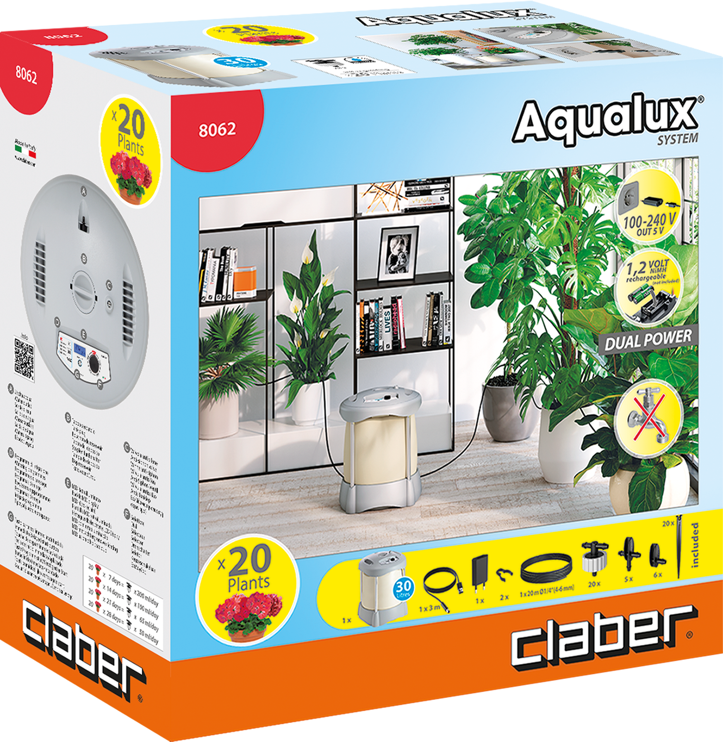 Kit di irrigazione goccia a goccia Aqualux System CLABER - 11