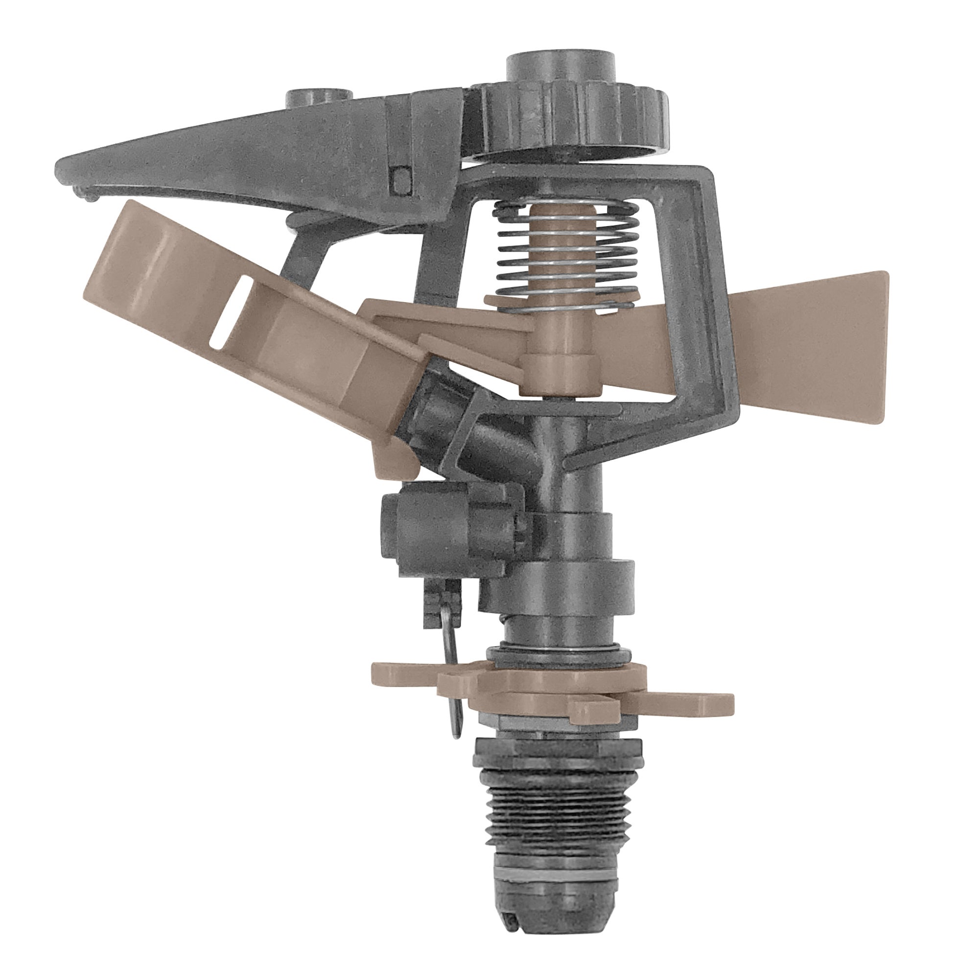 Aspersor impacto plástico regulable 30 – 360º jardibric alcance 10 m