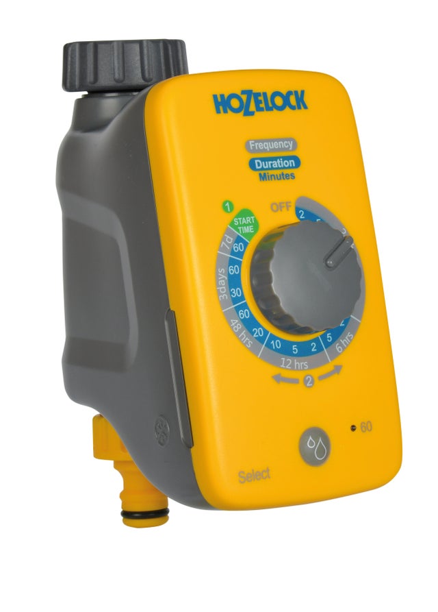 Programador de grifo Select Controller HOZELOCK de 1 vía con pilas