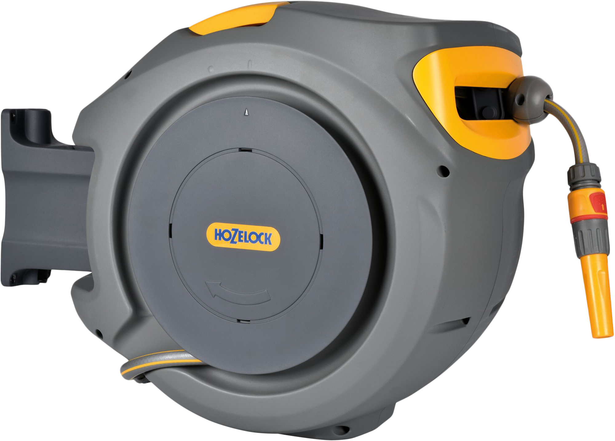 Enrollador de pared hozelock en pvc con manguera de 25 m