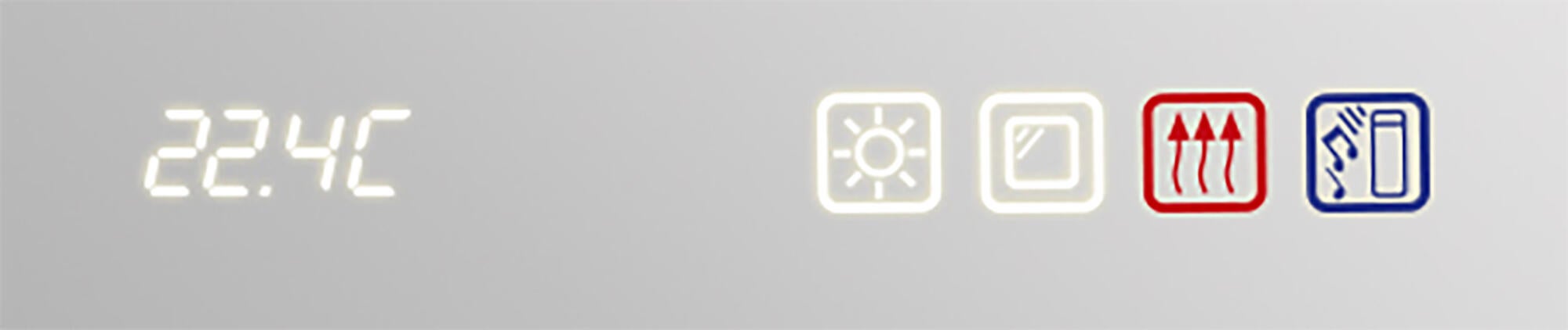 Espejo de baño con luz LED  All  con antivaho, táctil, altavoz, , bluetooth,  100x80cm - 5