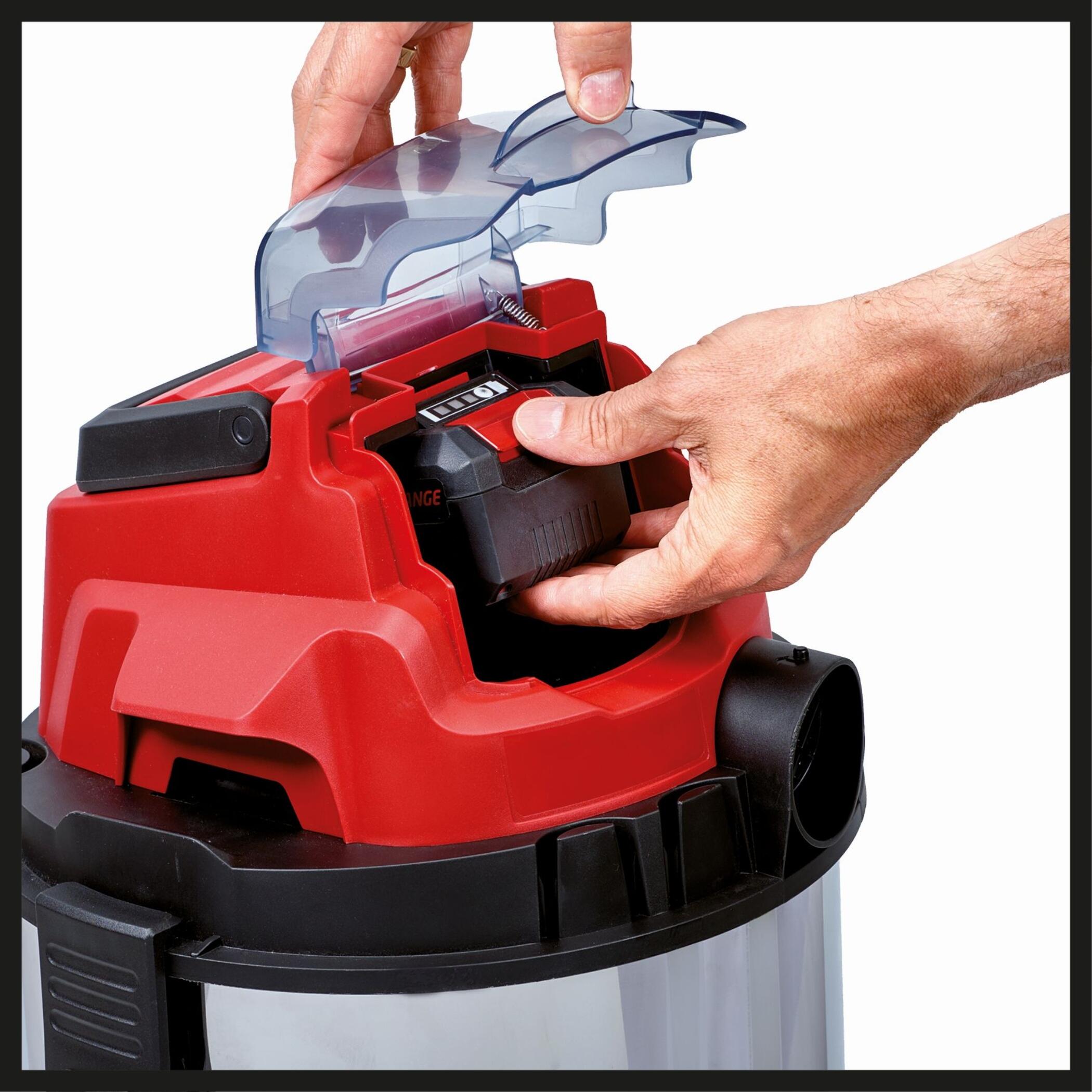 Aspirador sólidos/líquidos sem fios 20L 18V Einhell TC-VC 18/20 Li S-Solo - 21