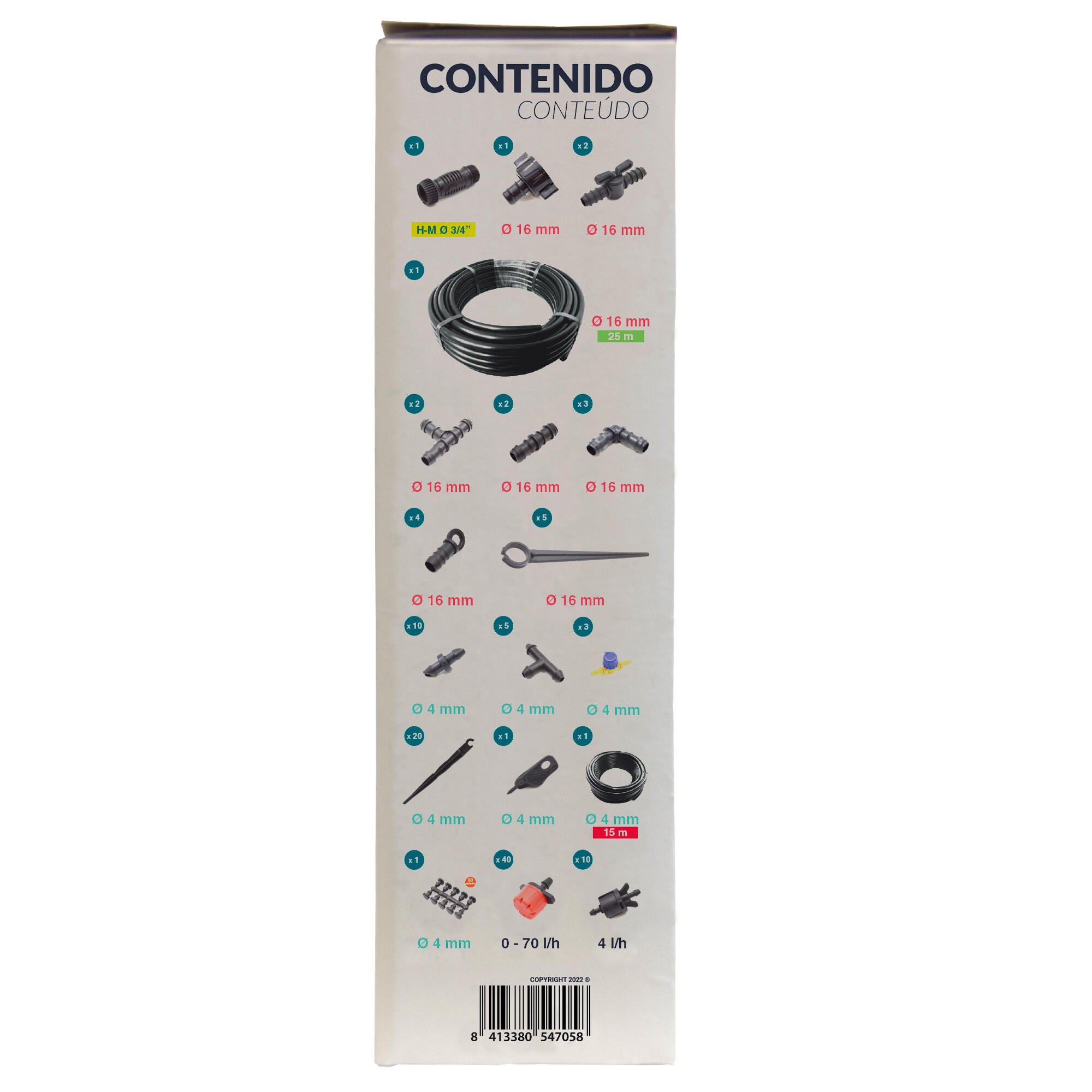 Kit completo de riego por goteo + programador - 2