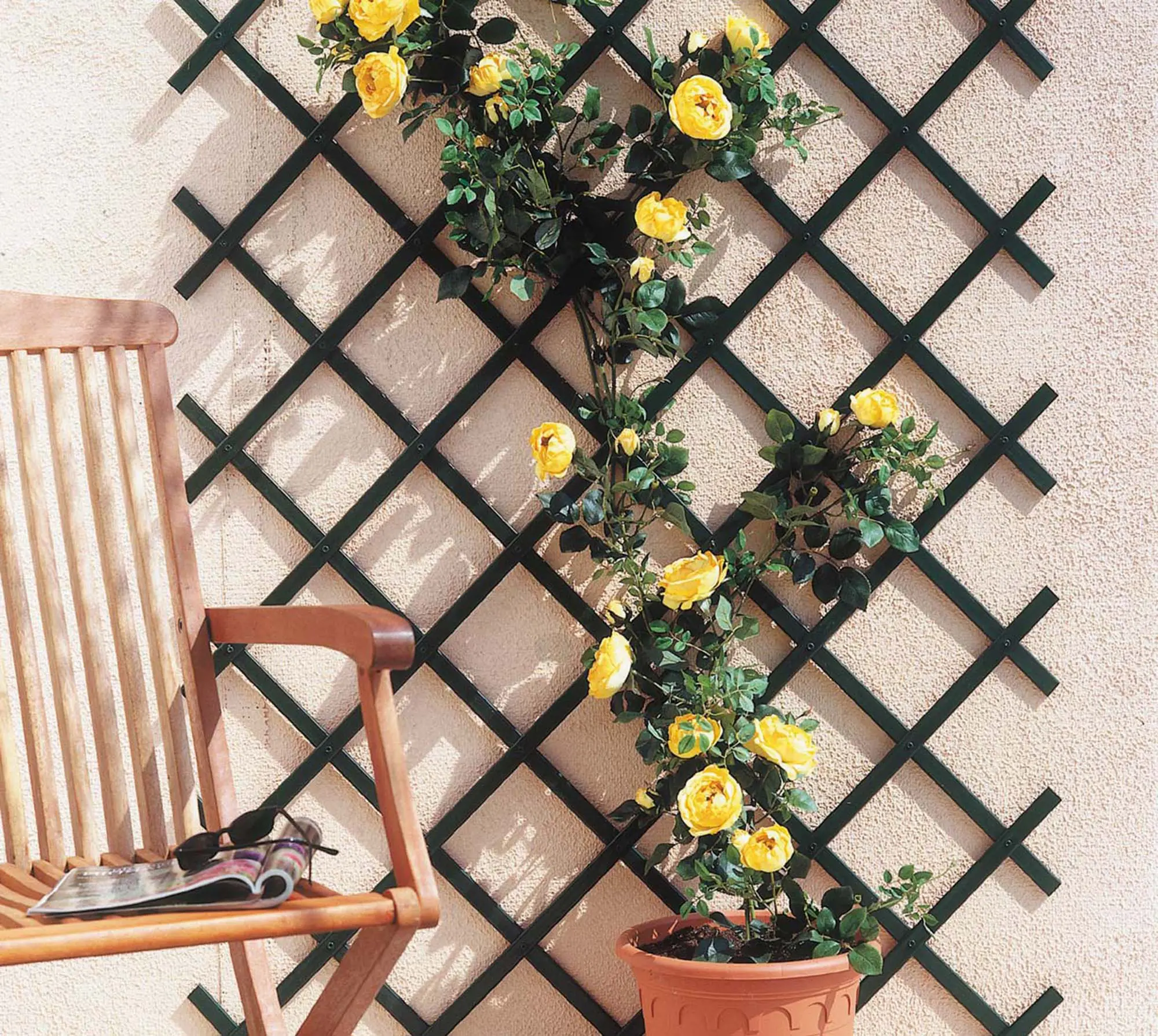 Painel decorativo EXTENSÍVEL DE PVC VERDE 100X200CM - 2