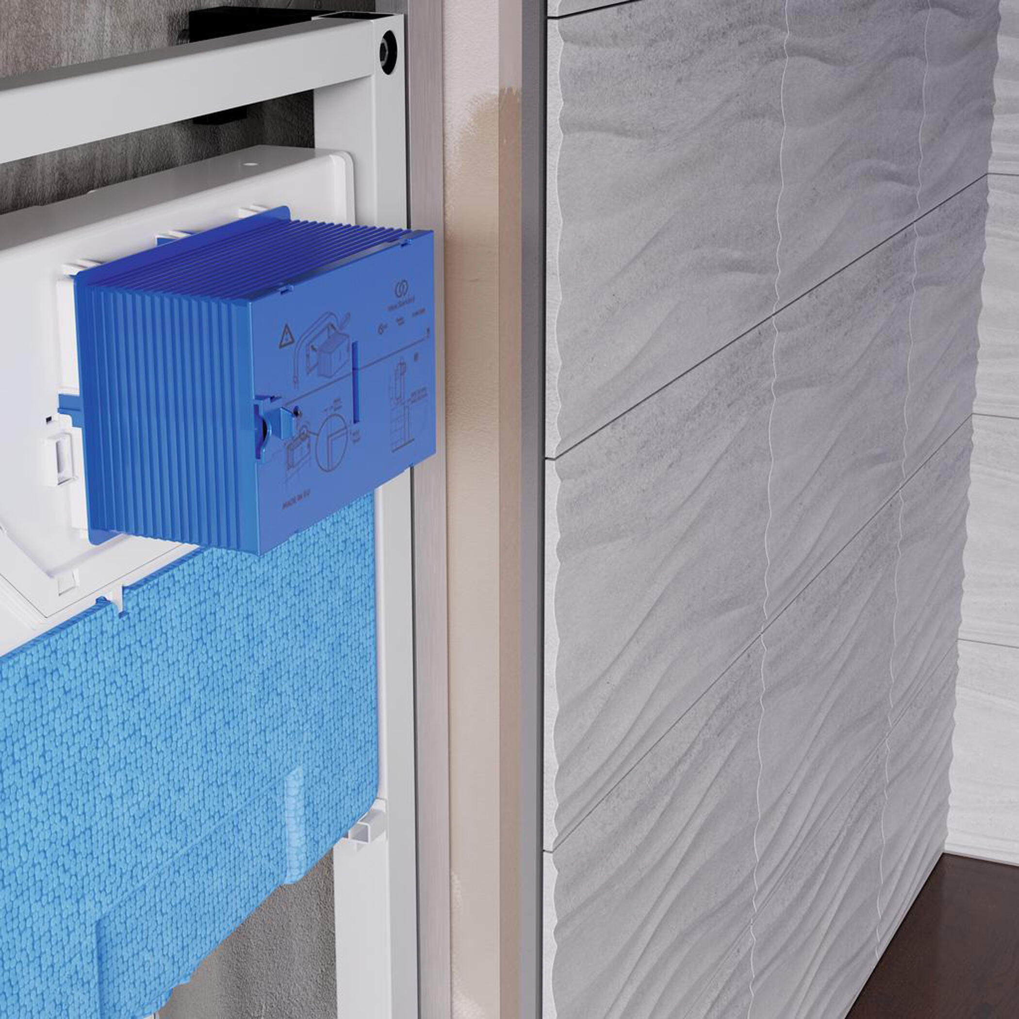 Bastidor para anclaje WC suspendido IDEAL STANDARD Prosys 115x50x9 cm cromo - 6