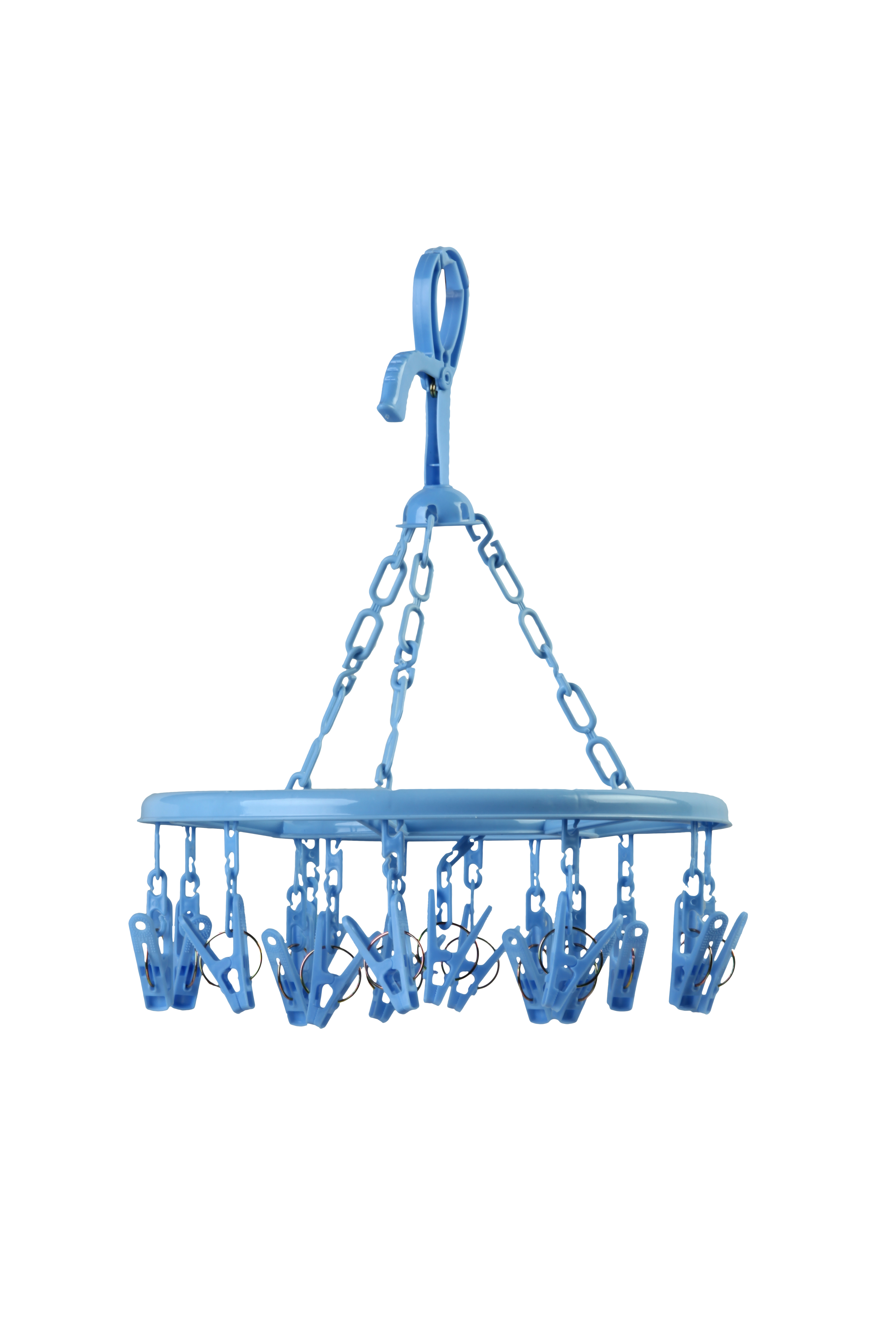 Accesorio de tendedero para colgar de pvc azul