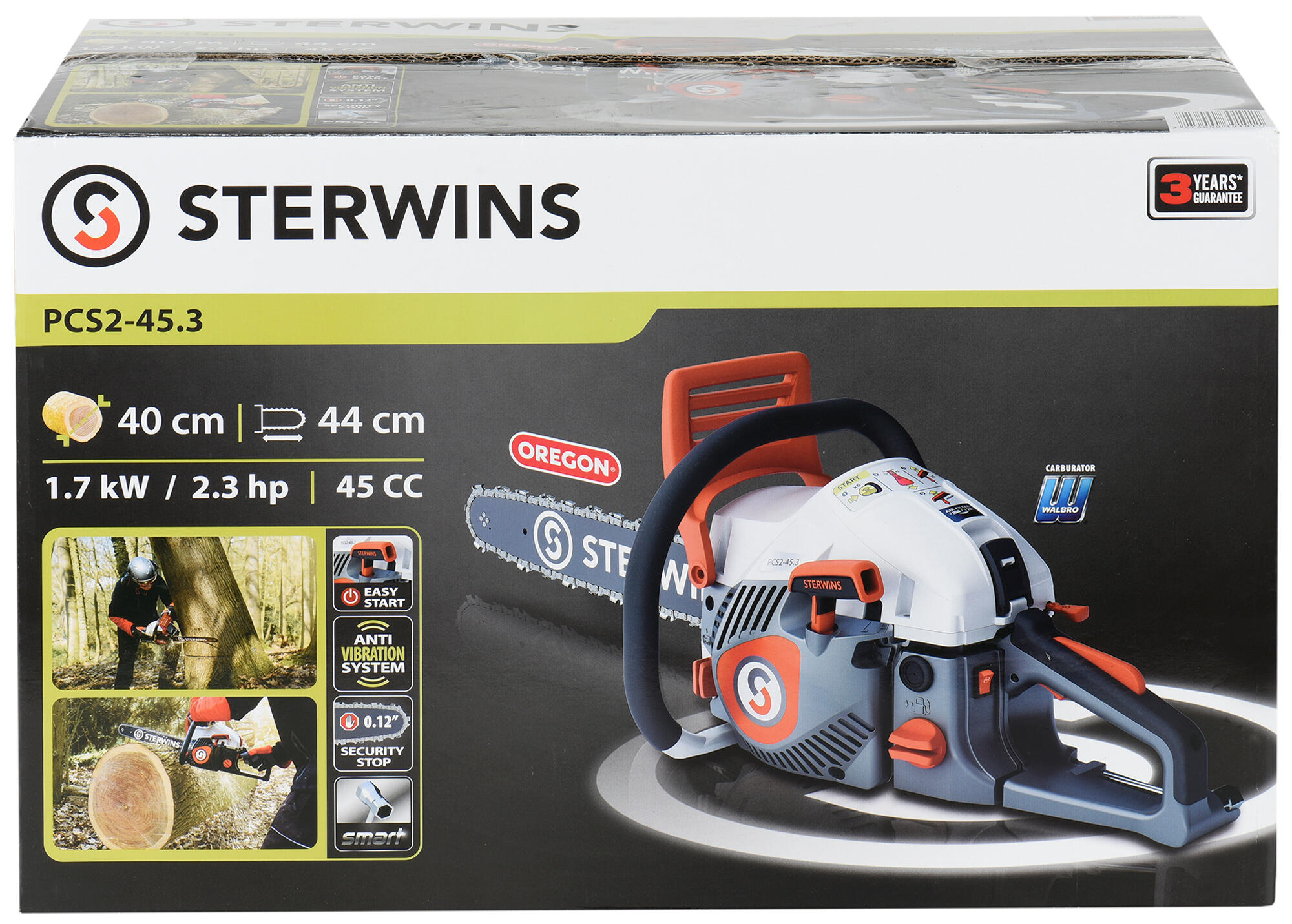 Motosega a scoppio 2 tempi STERWINS, 40.1 cc barra da 40 cm - 20
