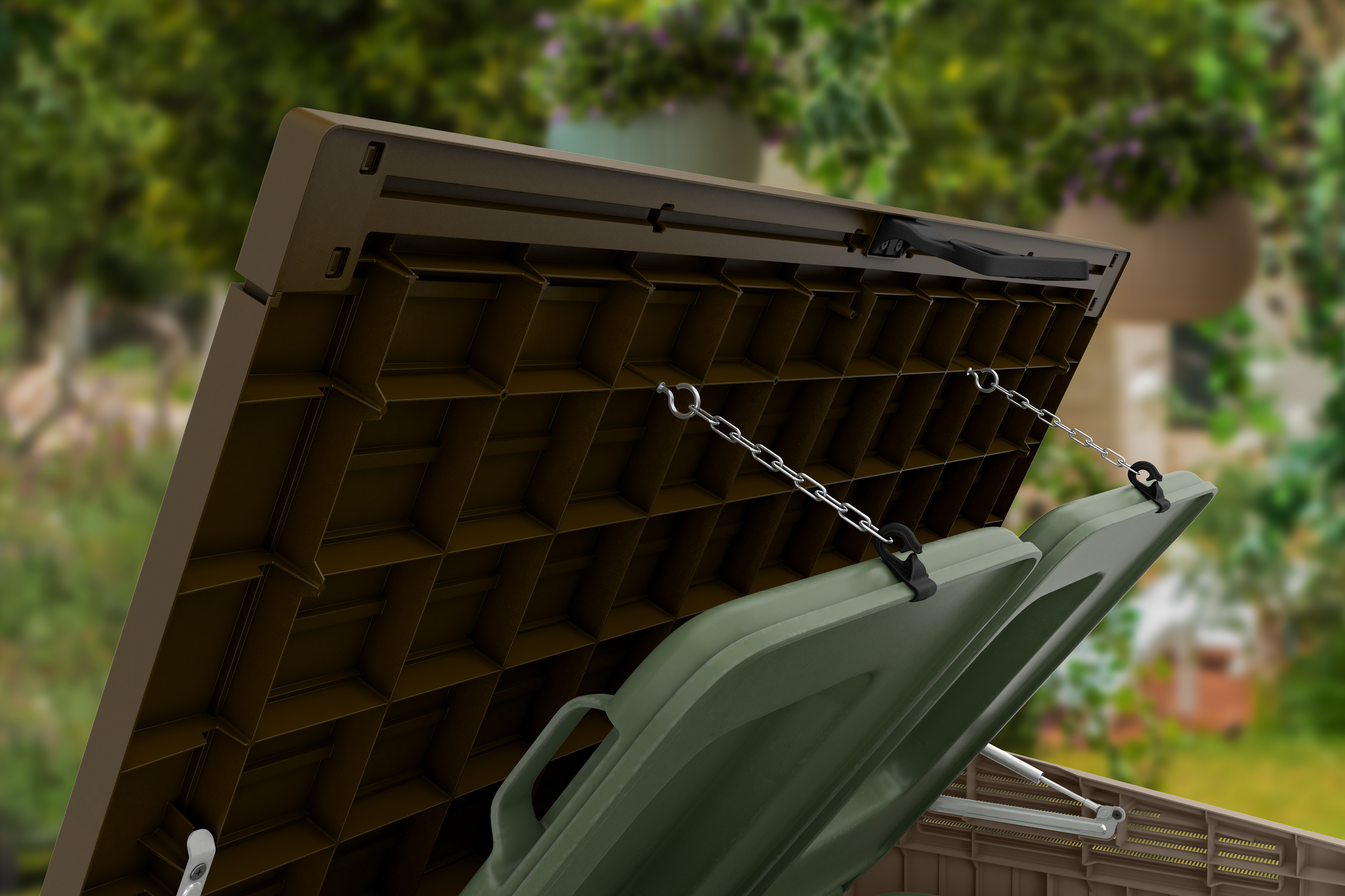 Box portattrezzi in polipropilene KETER STORE IT OUT MIDI L 130 x P 74 x H 110 cm Beige - 13