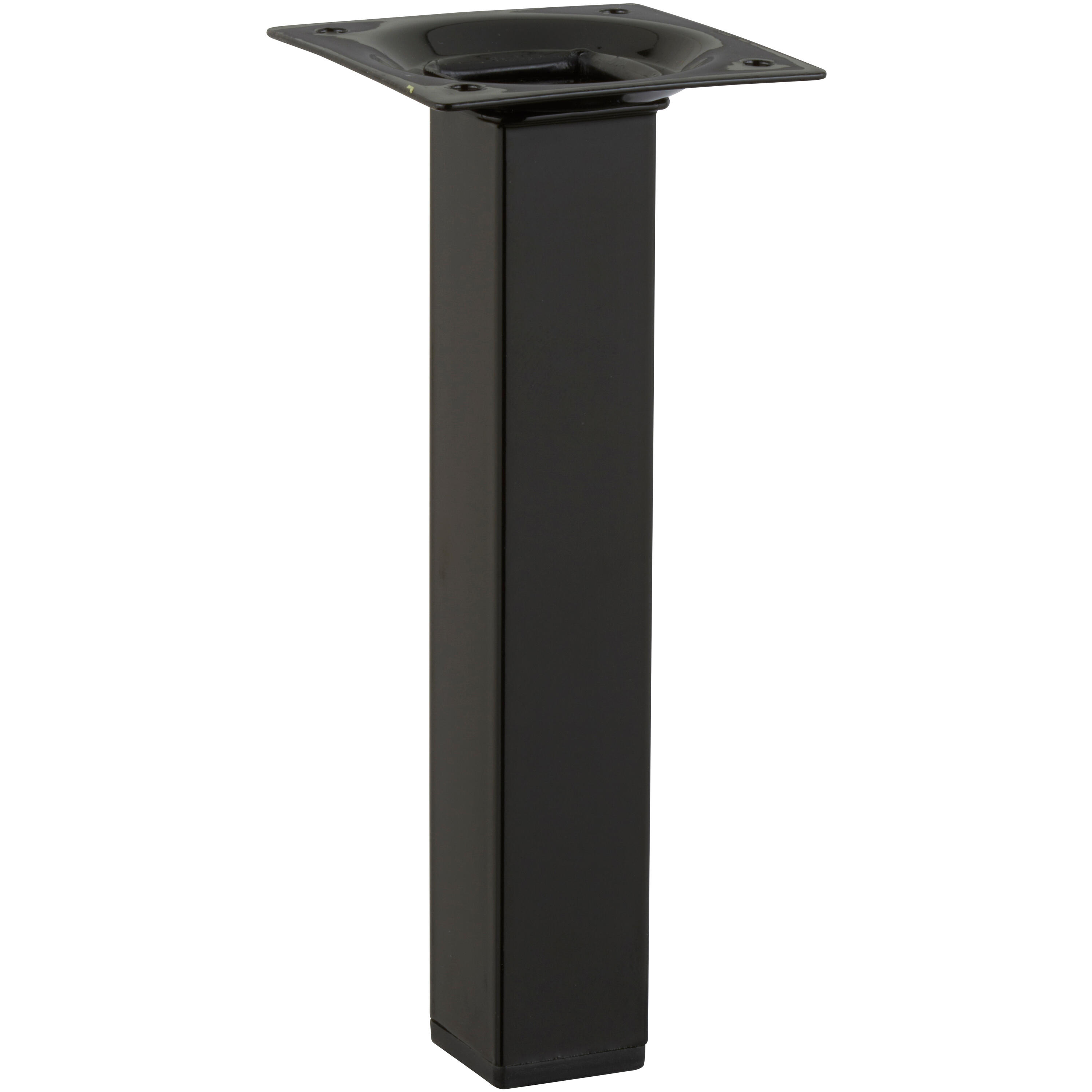 Pied de meuble carré HETTICH, noir, 2.5x2.5 cm x 15 cm - 4