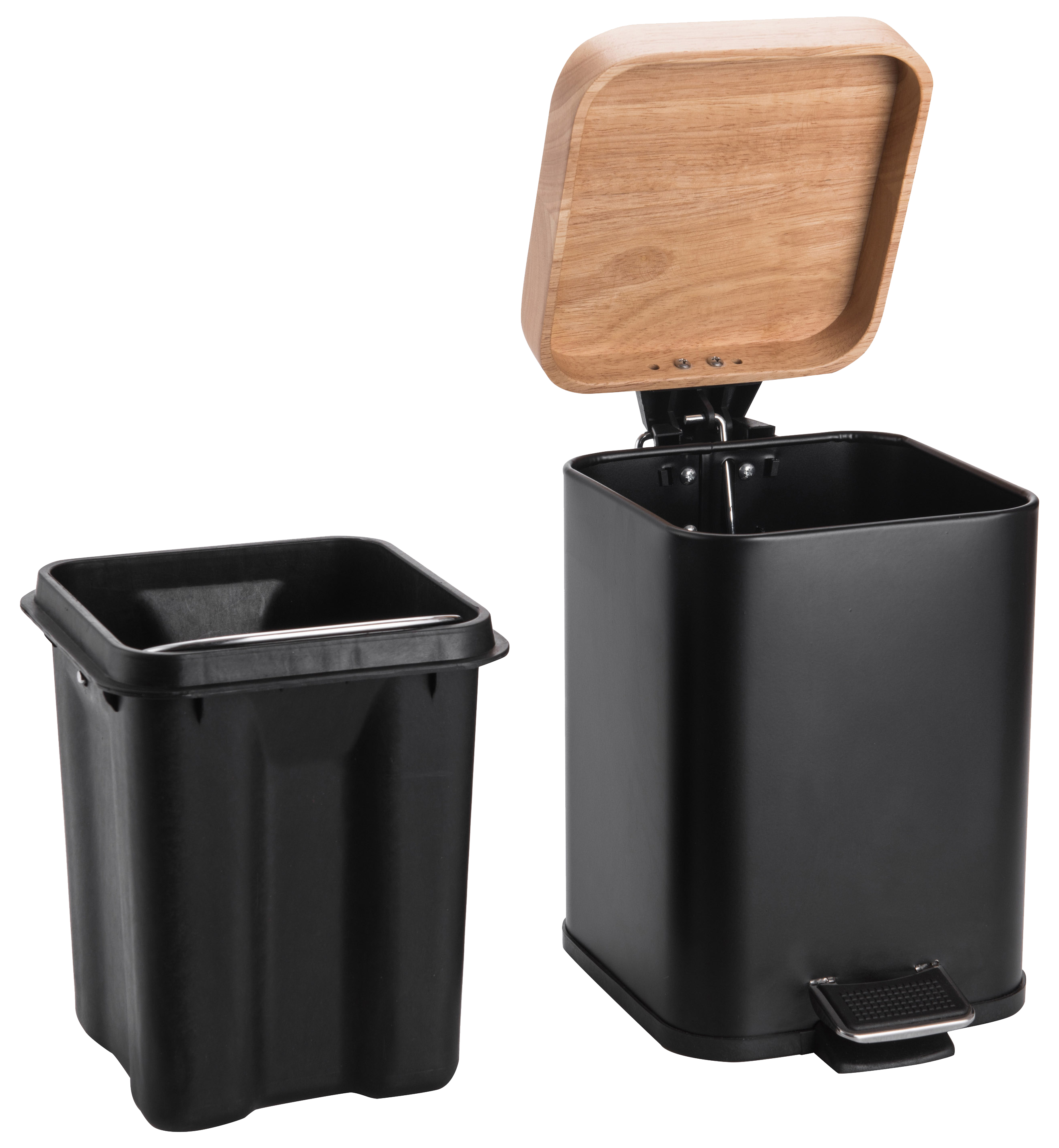 Balde do lixo SENSEA SCANDI 3L PRETO MATE - 4