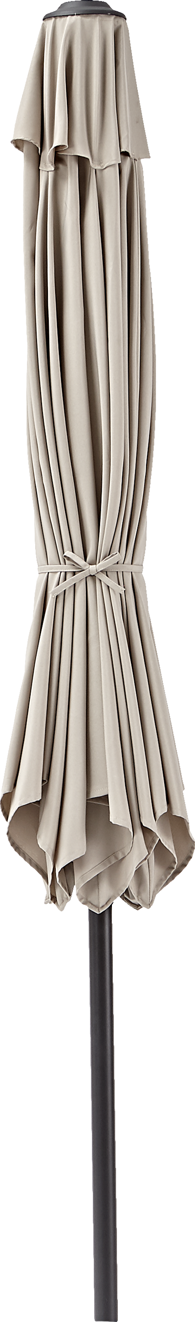 Parasol hexagonal de acero Polar marrón  Ø 263 cm - 9