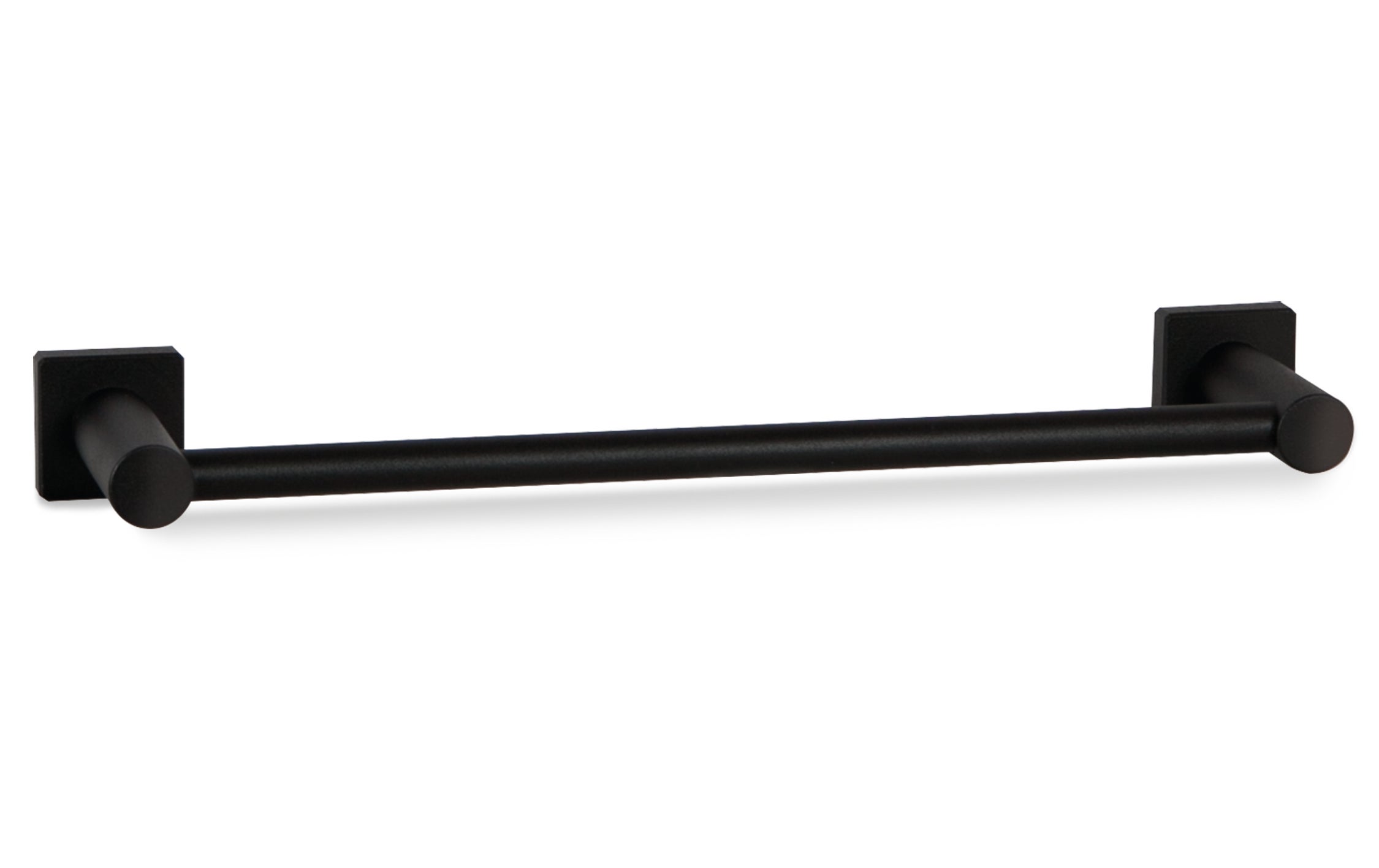 Toallero atornillar asis negro 49.5x3.5 cm