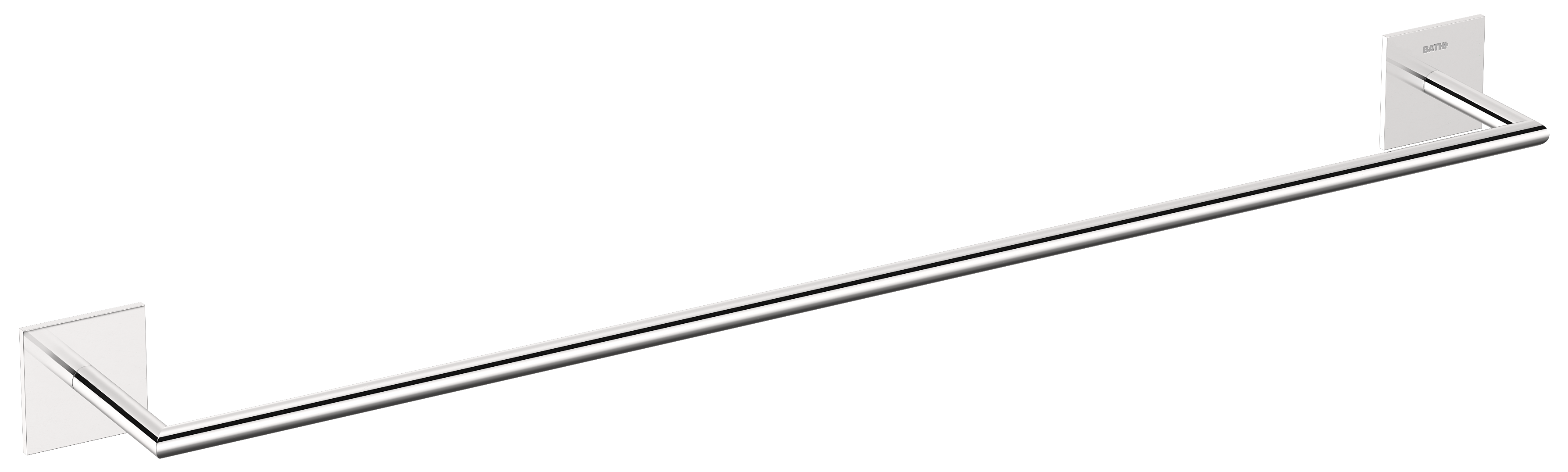 Toallero encolado stick plata cromado 60x3 cm